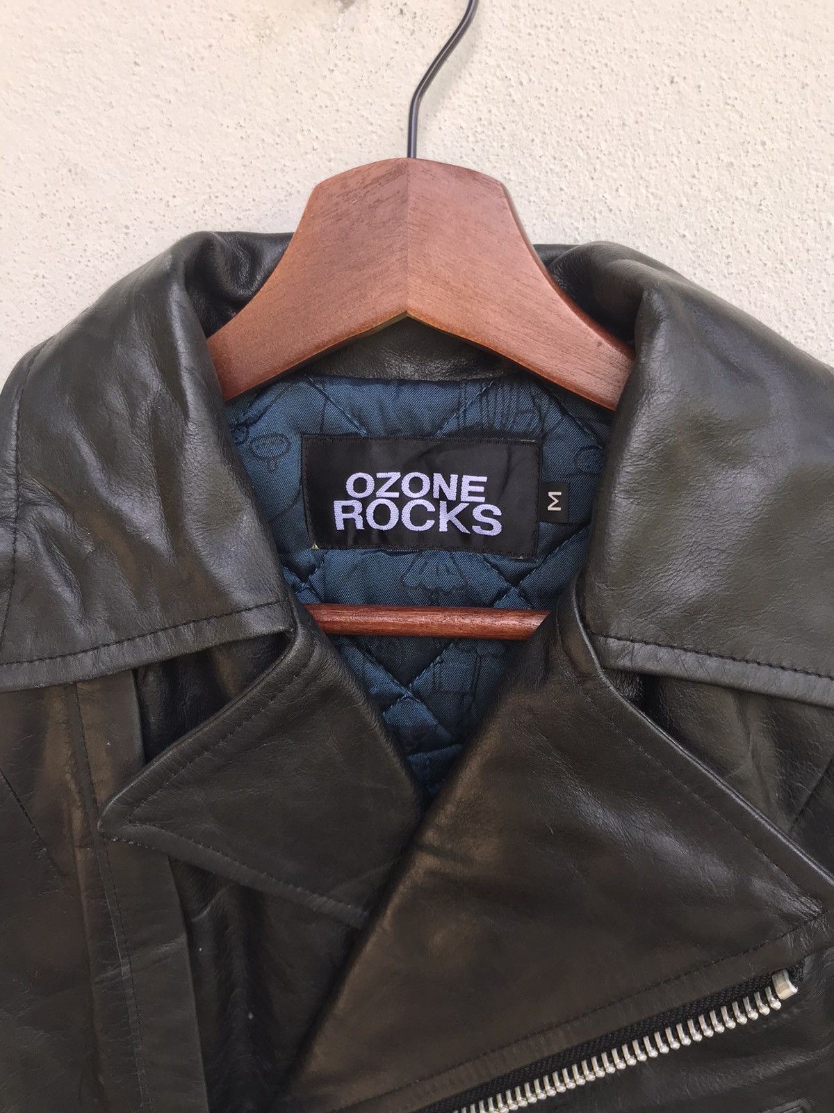 Genuine Leather × Japanese Brand Ozone Rocks Cowhide Leather Jacket Size US XS / EU 42 / 0 - 12 Thumbnail