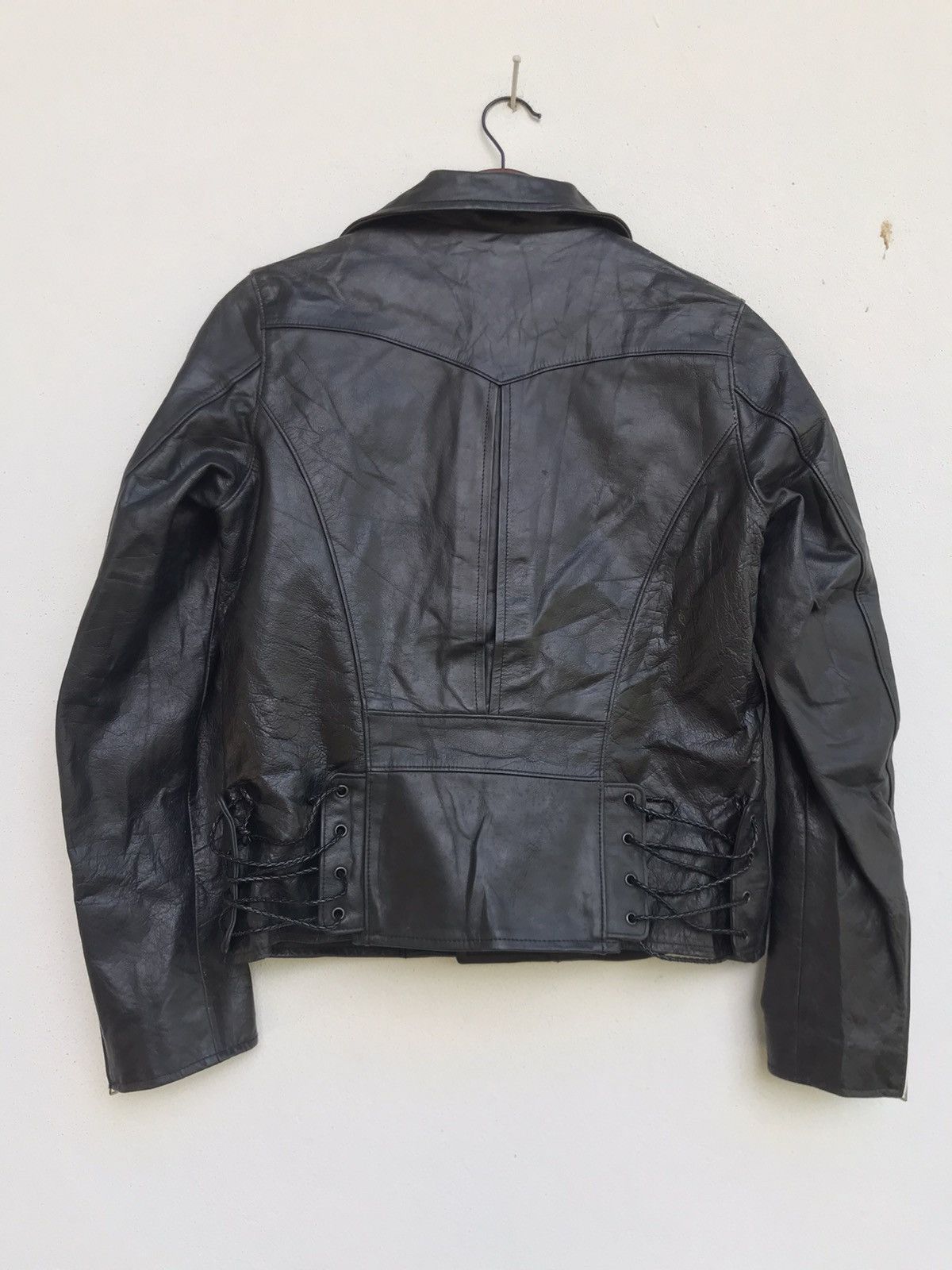 Genuine Leather × Japanese Brand Ozone Rocks Cowhide Leather Jacket Size US XS / EU 42 / 0 - 4 Thumbnail