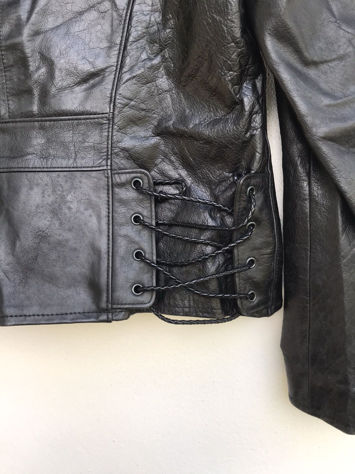 Genuine Leather × Japanese Brand Ozone Rocks Cowhide Leather Jacket Size US XS / EU 42 / 0 - 10 Thumbnail