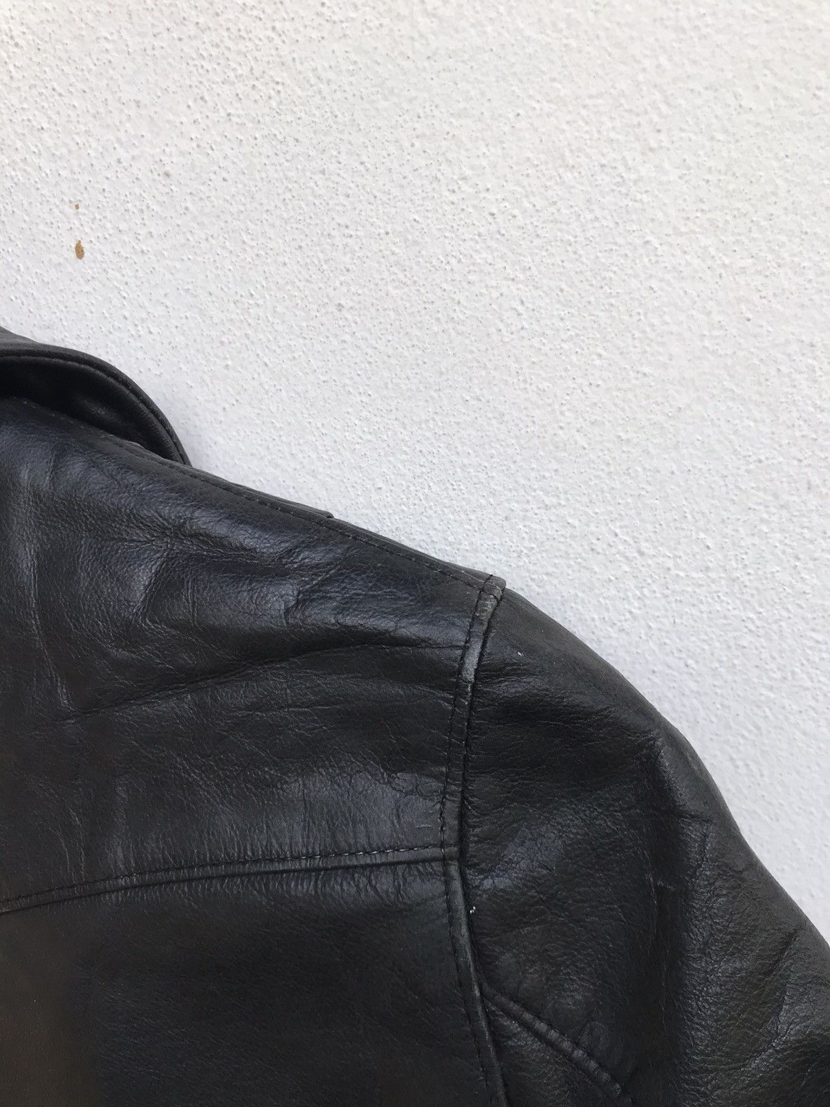 Genuine Leather × Japanese Brand Ozone Rocks Cowhide Leather Jacket Size US XS / EU 42 / 0 - 25 Thumbnail