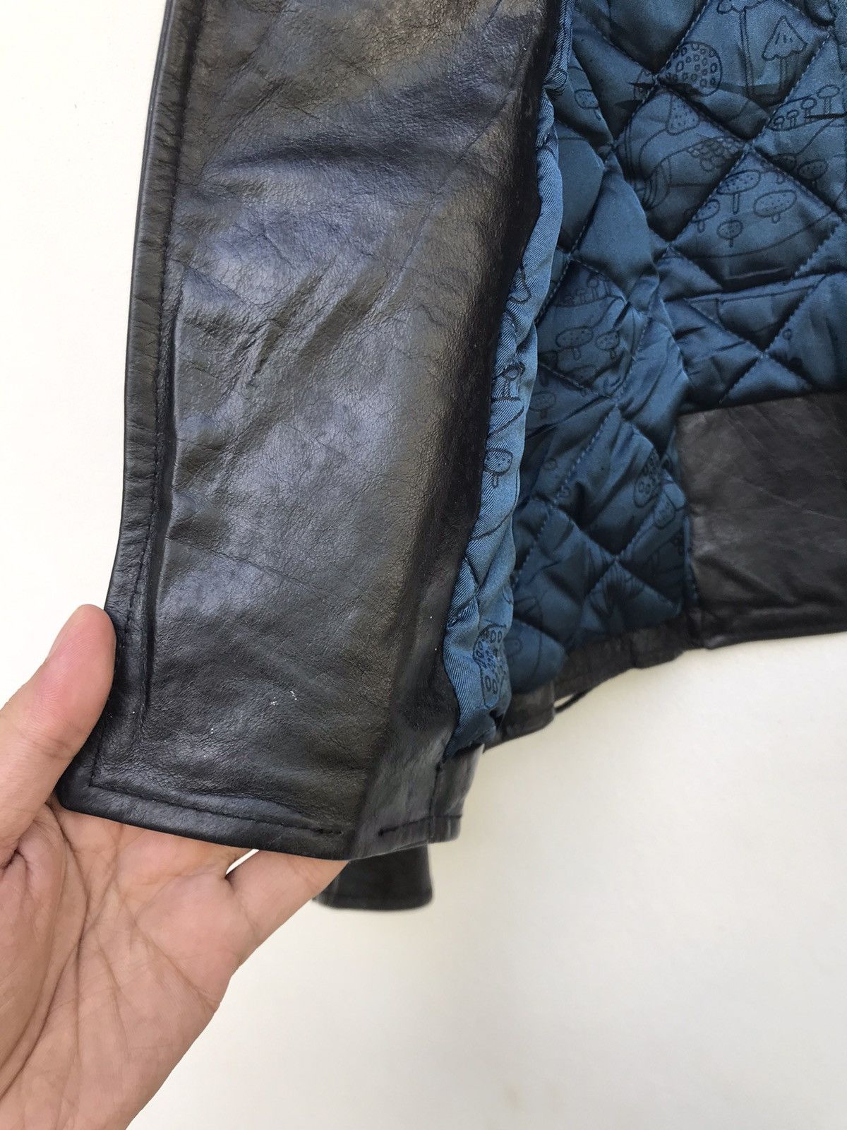 Genuine Leather × Japanese Brand Ozone Rocks Cowhide Leather Jacket Size US XS / EU 42 / 0 - 19 Thumbnail