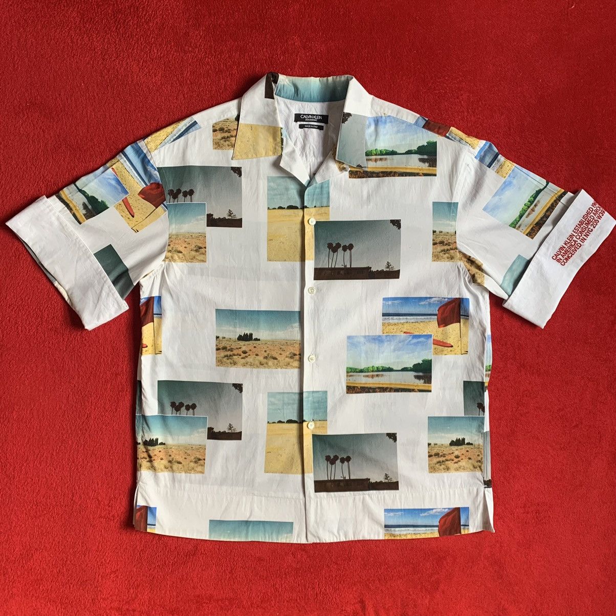 Calvin Klein 205W39NYC Calvin Klein 205w39nyc Vacation Postcard Shirt Size US M / EU 48-50 / 2 - 1 Thumbnail