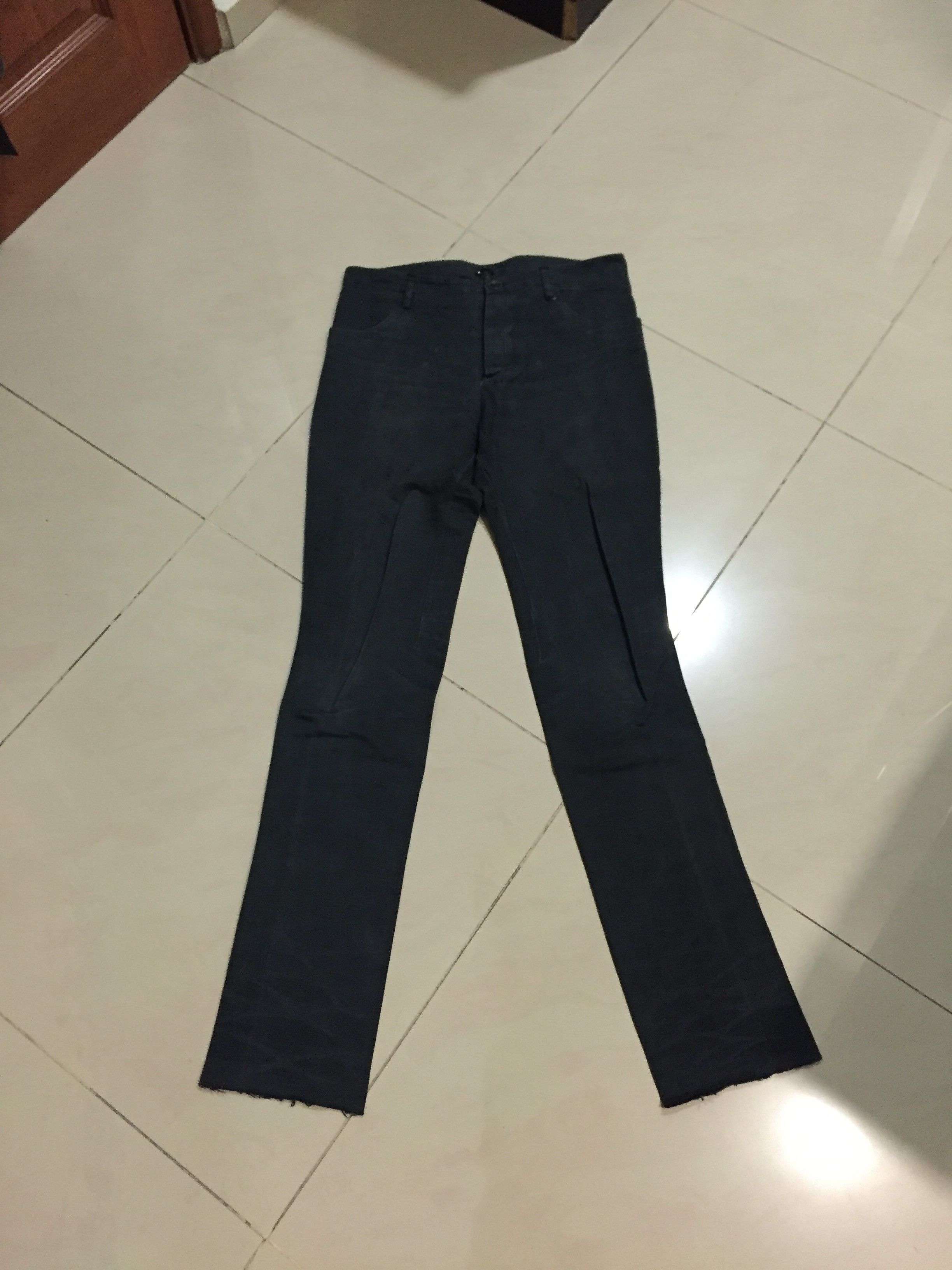 cold dyed grey j-pants