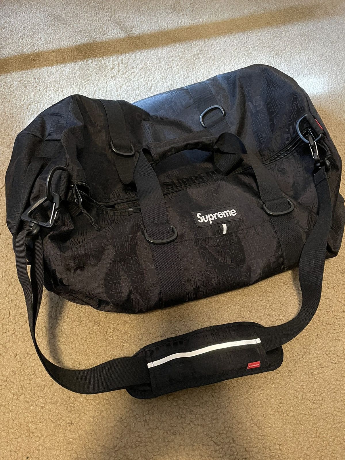 バッグ Supreme Duffle Bag (SS19) Supreme Duffle Bag (SS19) Light Blue Men's - SS19 - US