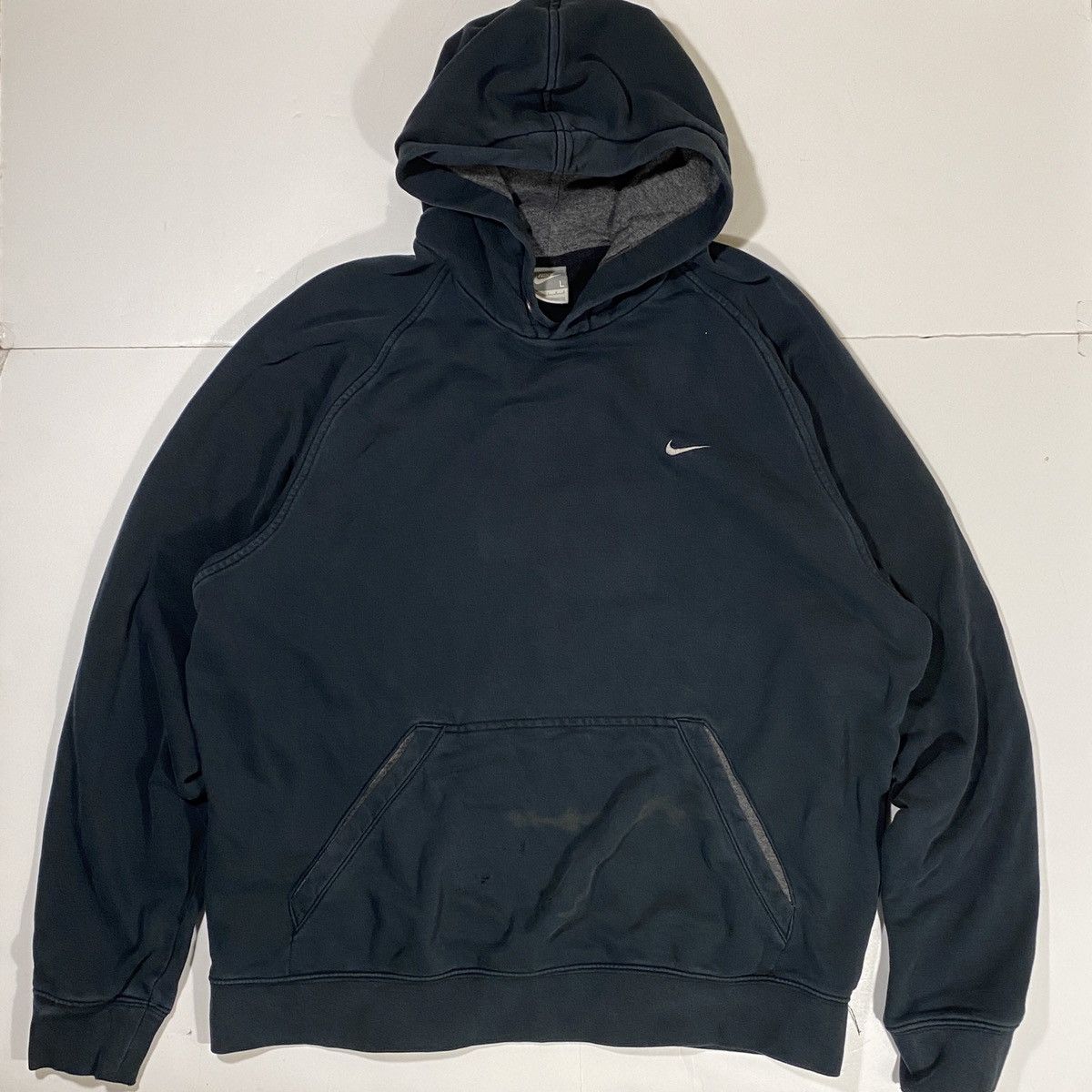 Nike × Vintage Vintage Black Nike Hoodie Size US L / EU 52-54 / 3 - 1 Thumbnail