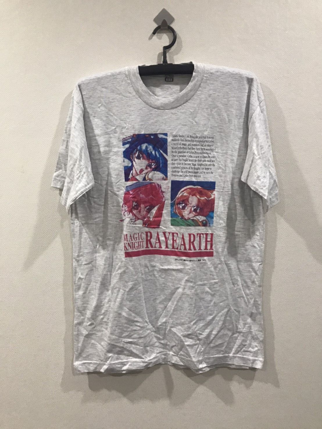 Anime vintage 90s MAGIC KNIGHT RAYEARTH big image rare t-shirts