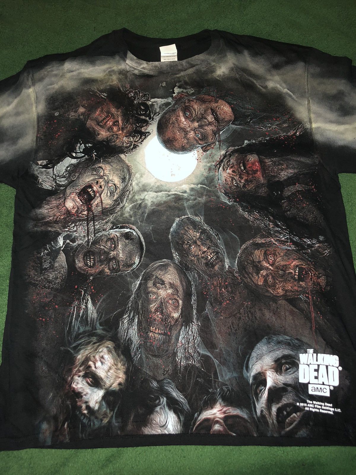 THE WALKING DEAD AMC outlet Zombies All Over Print 2015 Shirt Mens X-Large TV Promo XL.