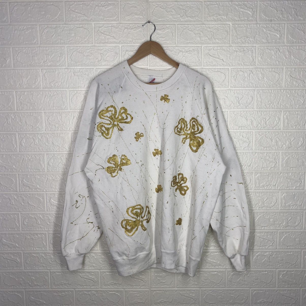 Jerzees × Vintage Vintage Jerzees Crewneck Sweatshirt Made in Usa Nice Design Size US M / EU 48-50 / 2 - 1 Thumbnail