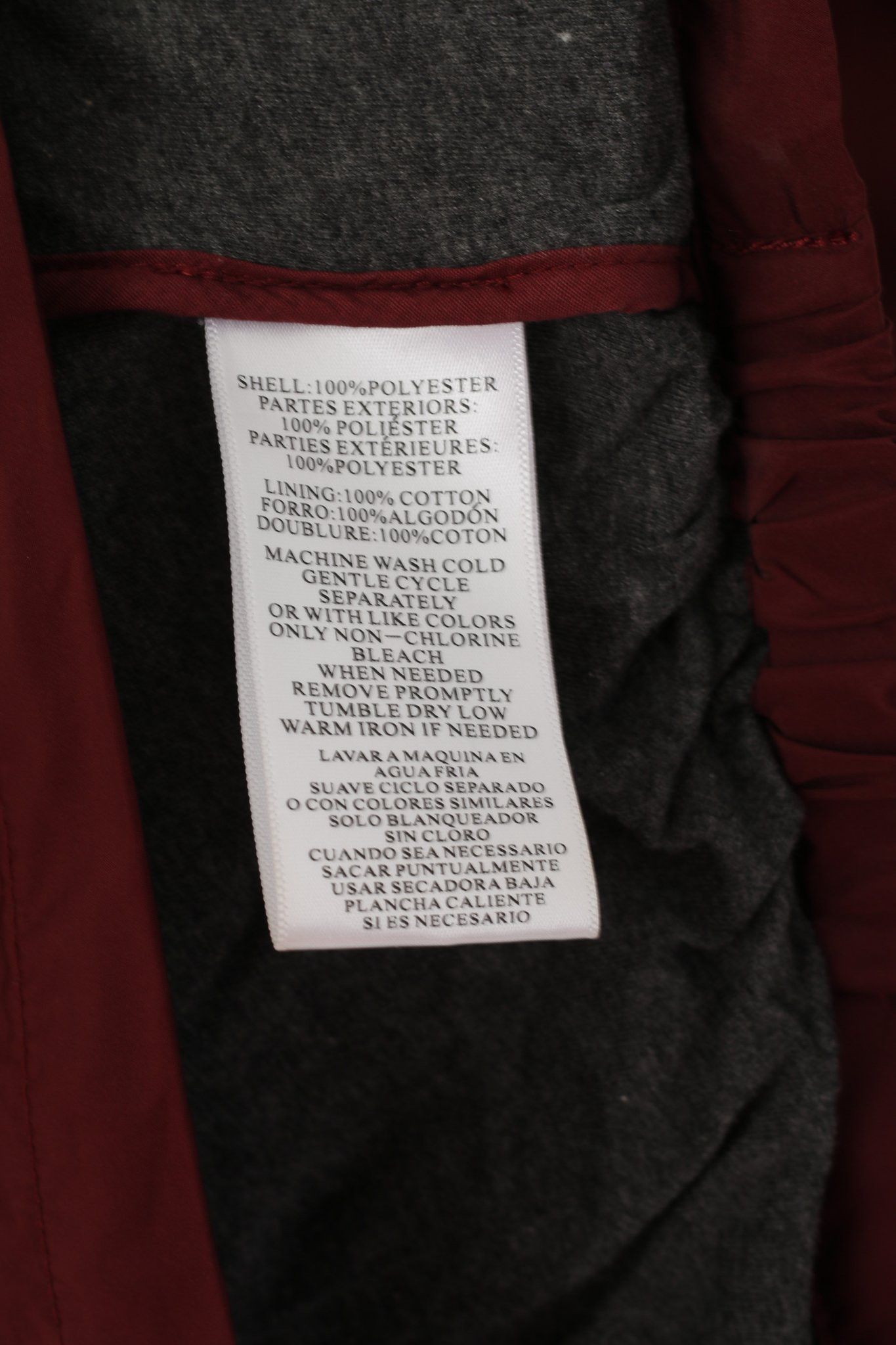 Converse Converse Men S Jacket Burgundy Lightweight Top 1678 Size US S / EU 44-46 / 1 - 7 Thumbnail