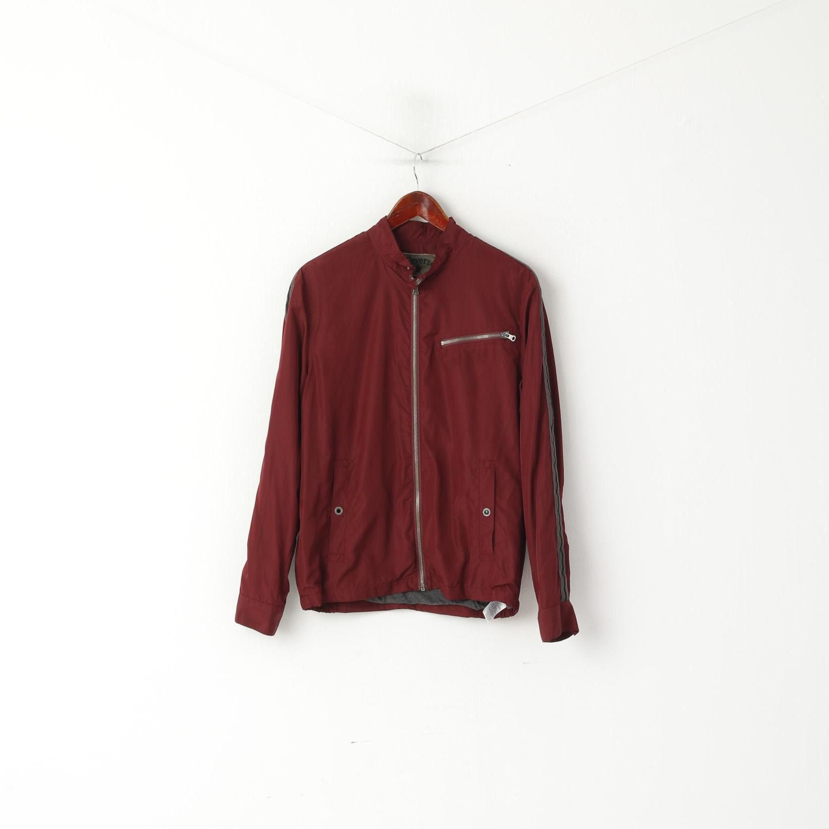 Converse Converse Men S Jacket Burgundy Lightweight Top 1678 Size US S / EU 44-46 / 1 - 2 Thumbnail