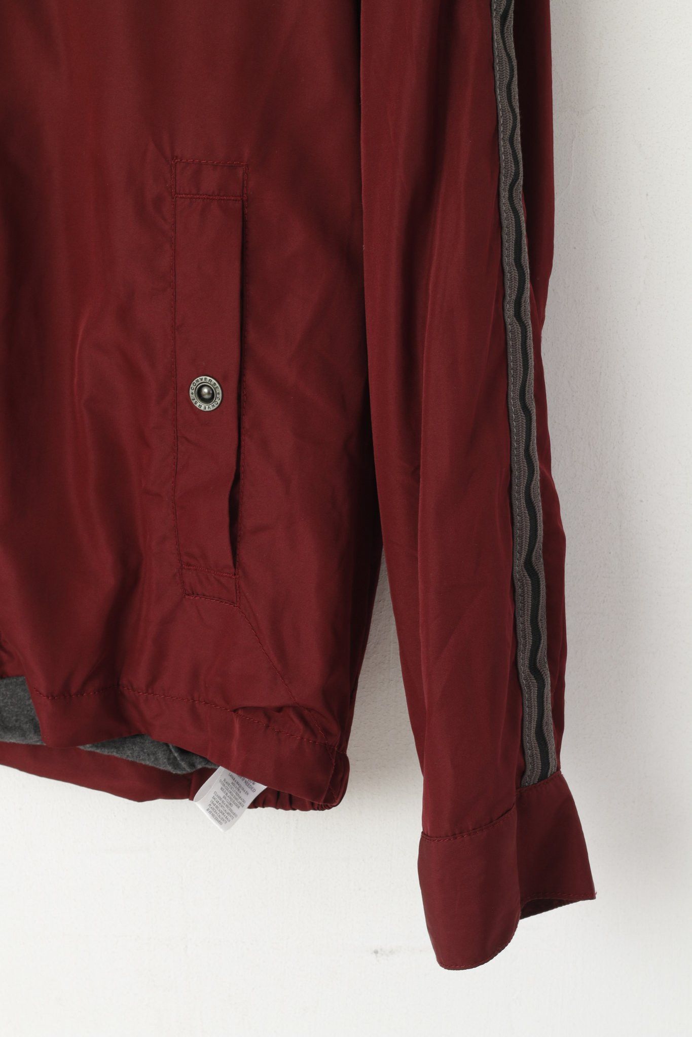 Converse Converse Men S Jacket Burgundy Lightweight Top 1678 Size US S / EU 44-46 / 1 - 4 Thumbnail