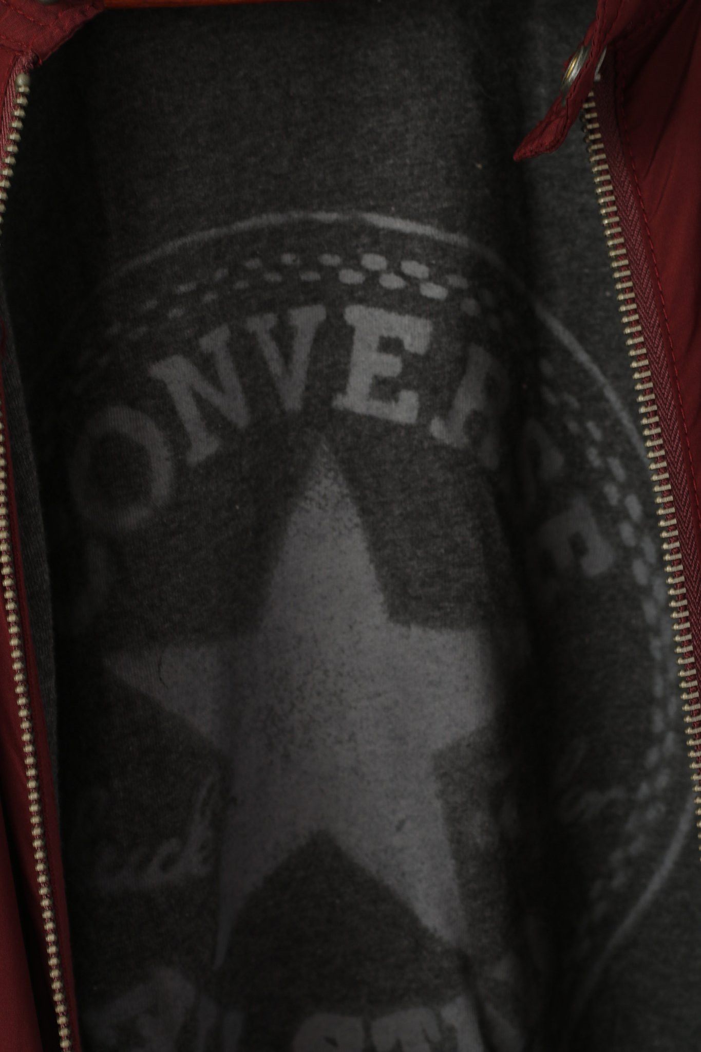 Converse Converse Men S Jacket Burgundy Lightweight Top 1678 Size US S / EU 44-46 / 1 - 6 Thumbnail