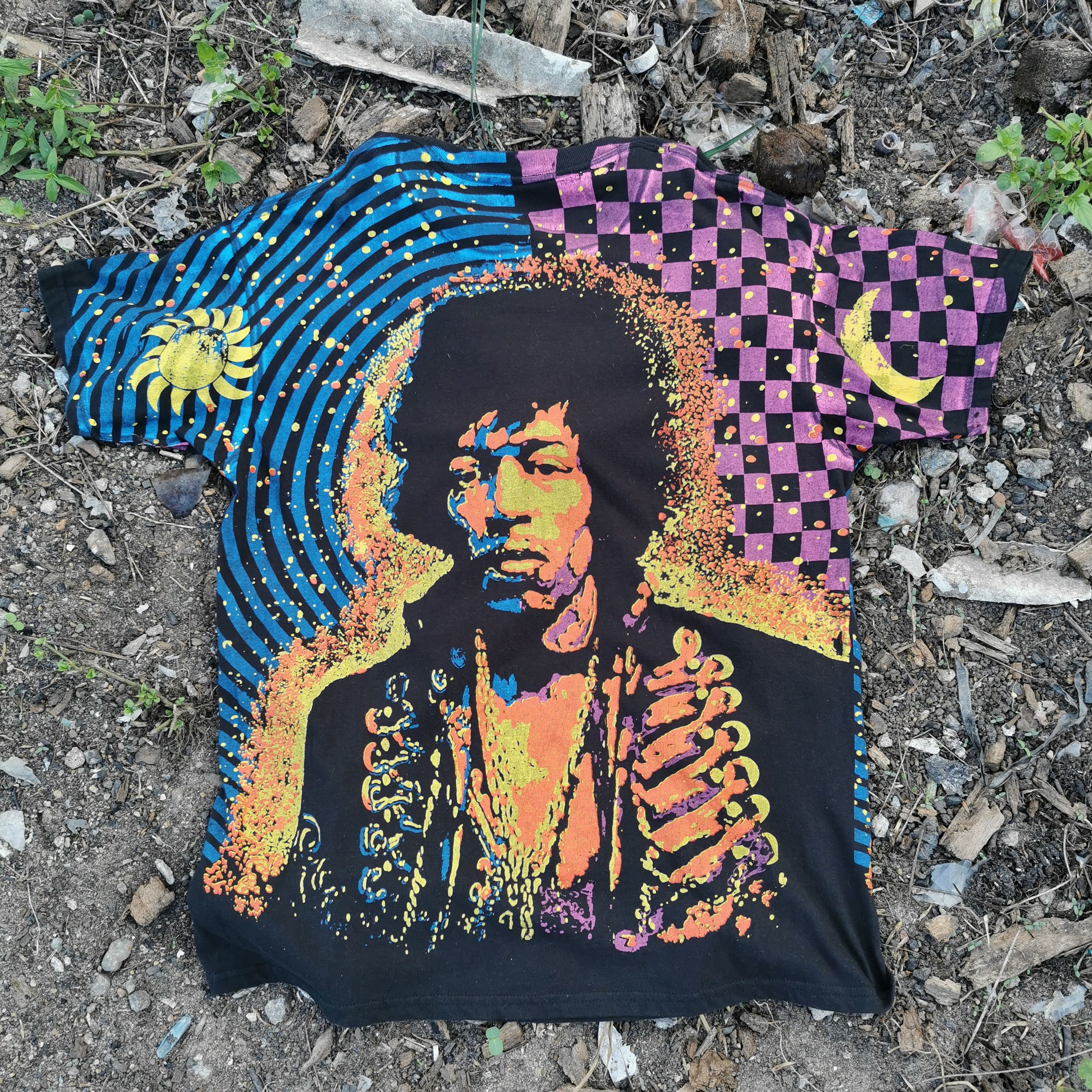 Band Tees × Vintage Bootleg jimi handrix full print tees Size US L / EU 52-54 / 3 - 4 Thumbnail