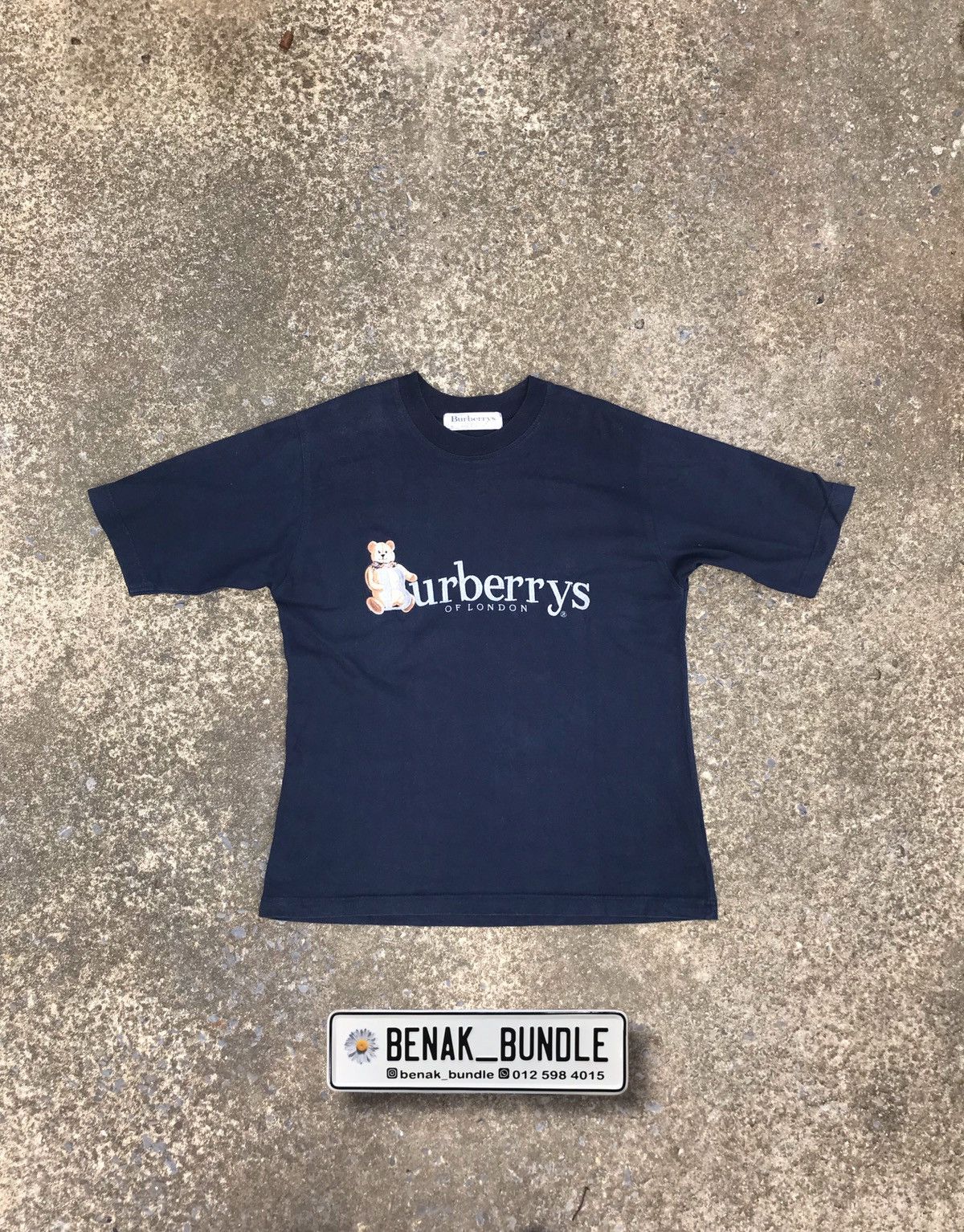 Burberry × Vintage VINTAGE BURBERRYS BEAR EMBOIRED SPELLOUT TSHIRT Size US M / EU 48-50 / 2 - 1 Thumbnail