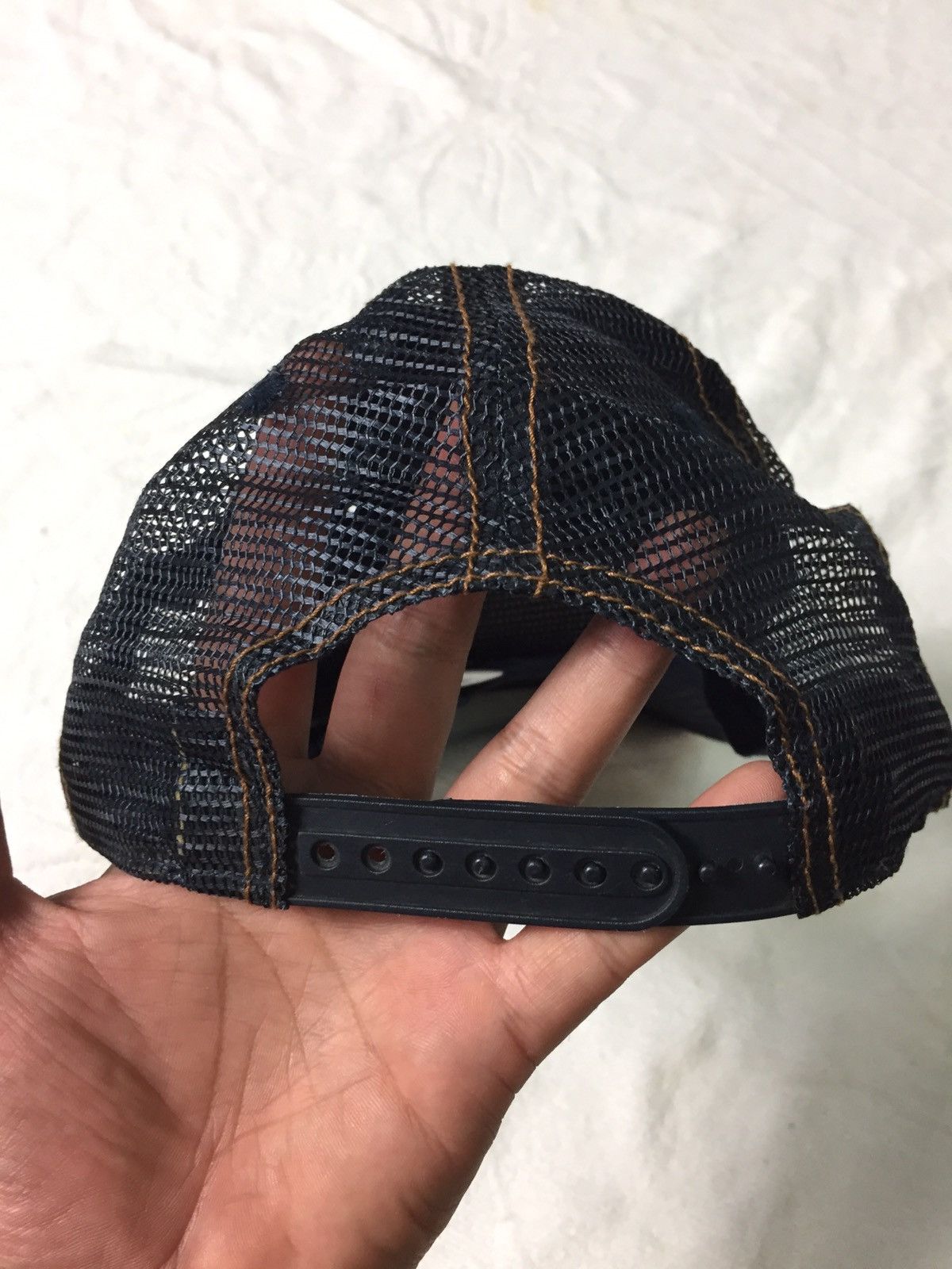 Von Dutch Travis Scott Blue Denim Von Dutch Trucker Cap Size ONE SIZE - 8 Thumbnail