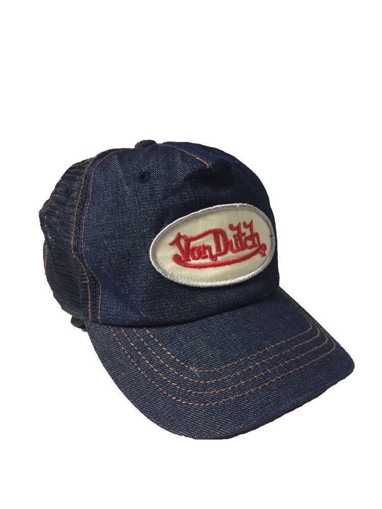 Von Dutch Travis Scott Blue Denim Von Dutch Trucker Cap Size ONE SIZE - 1 Thumbnail