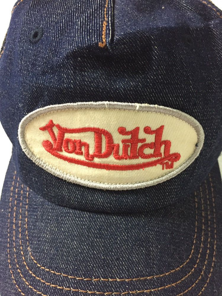 Von Dutch Travis Scott Blue Denim Von Dutch Trucker Cap Size ONE SIZE - 2 Thumbnail
