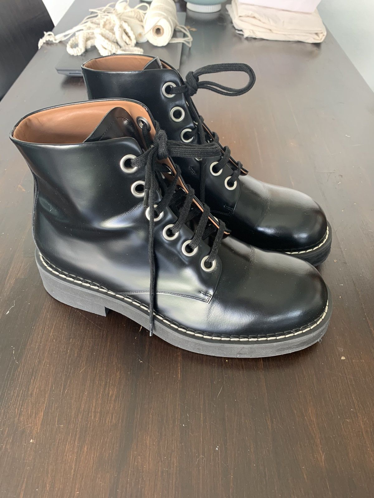 Marni Lace-Up Ankle Boots Size US 10 / EU 43 - 3 Thumbnail