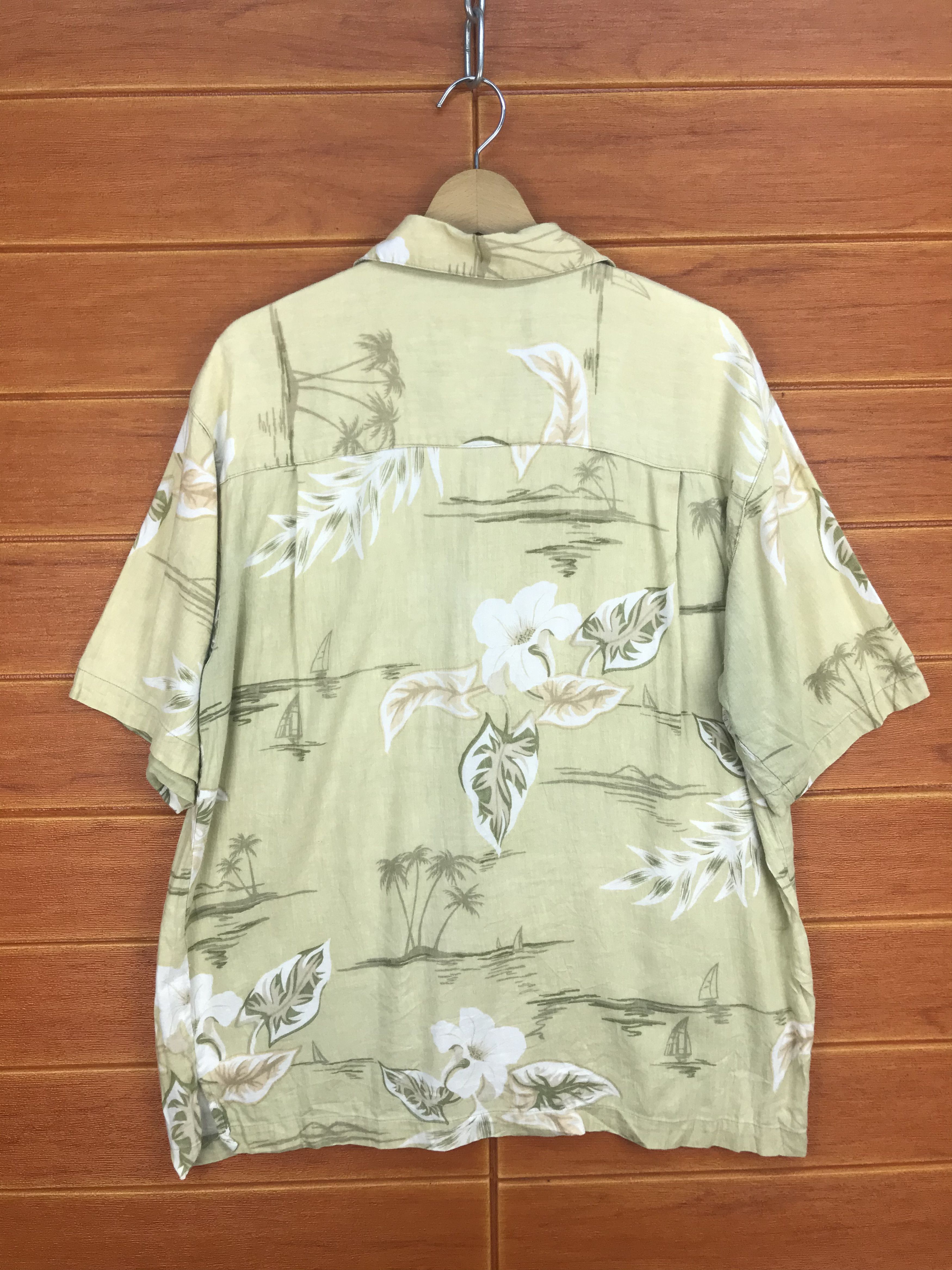 Japanese Brand Vintage Summa Taro Leaf Hawaiian Shirt Size US L / EU 52-54 / 3 - 5 Thumbnail