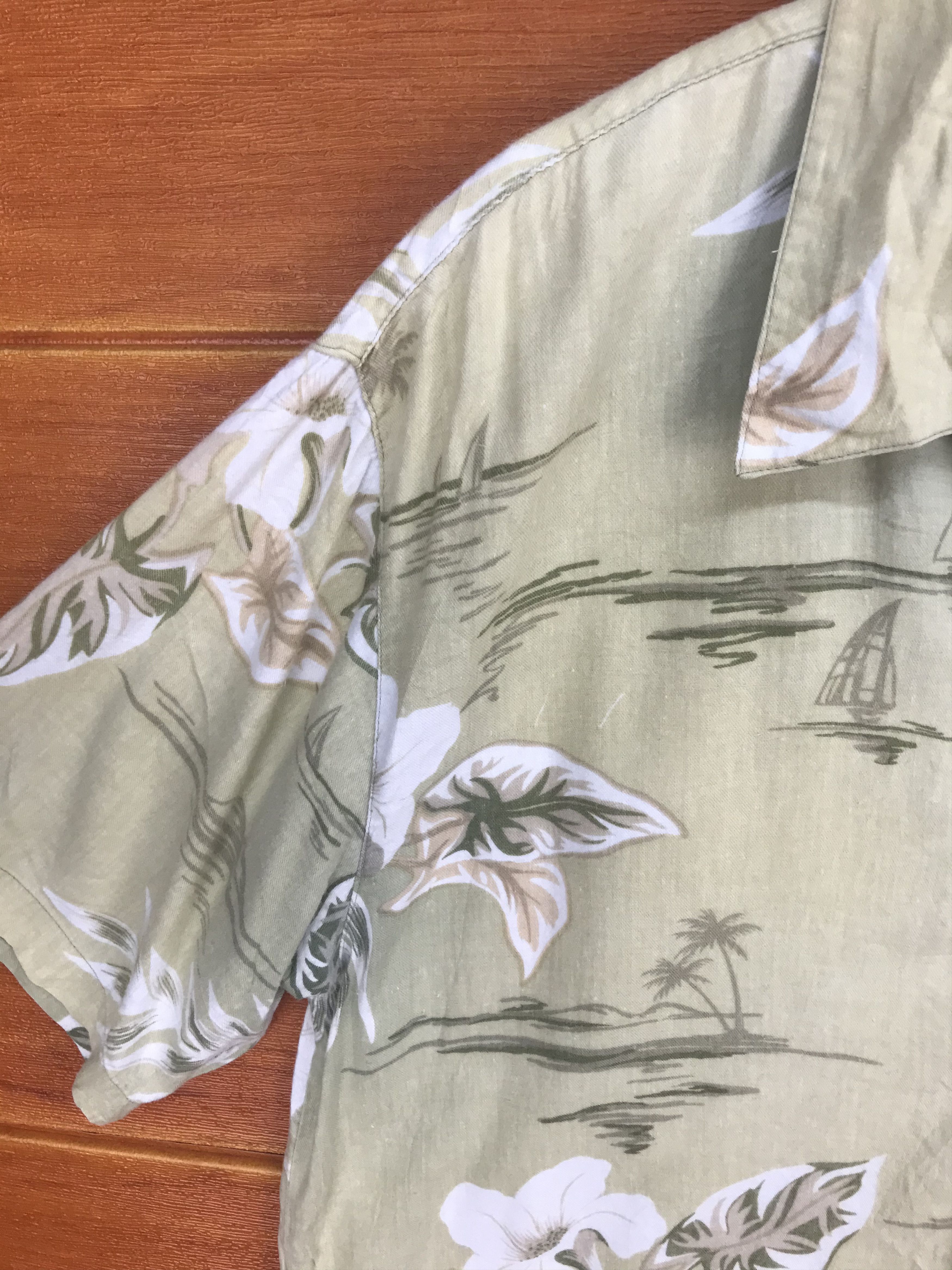 Japanese Brand Vintage Summa Taro Leaf Hawaiian Shirt Size US L / EU 52-54 / 3 - 2 Thumbnail