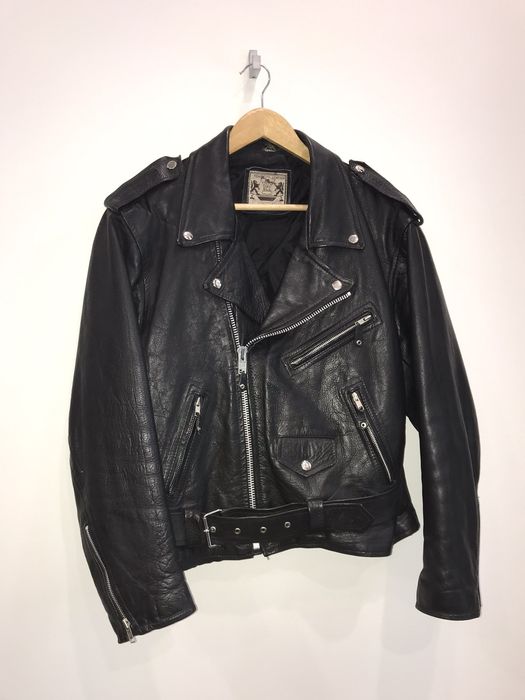 Vintage Vintage BLL Leather Biker Jacket YKK | Grailed