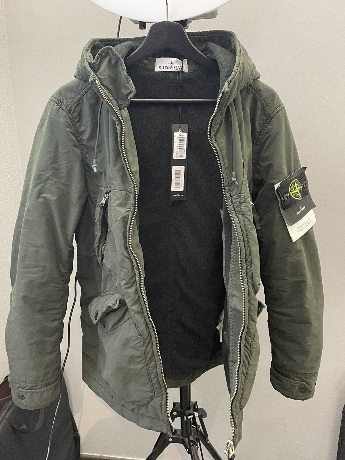 Stone Island STONE ISLAND David Light TC With Micropile Pine 731540931 Grailed