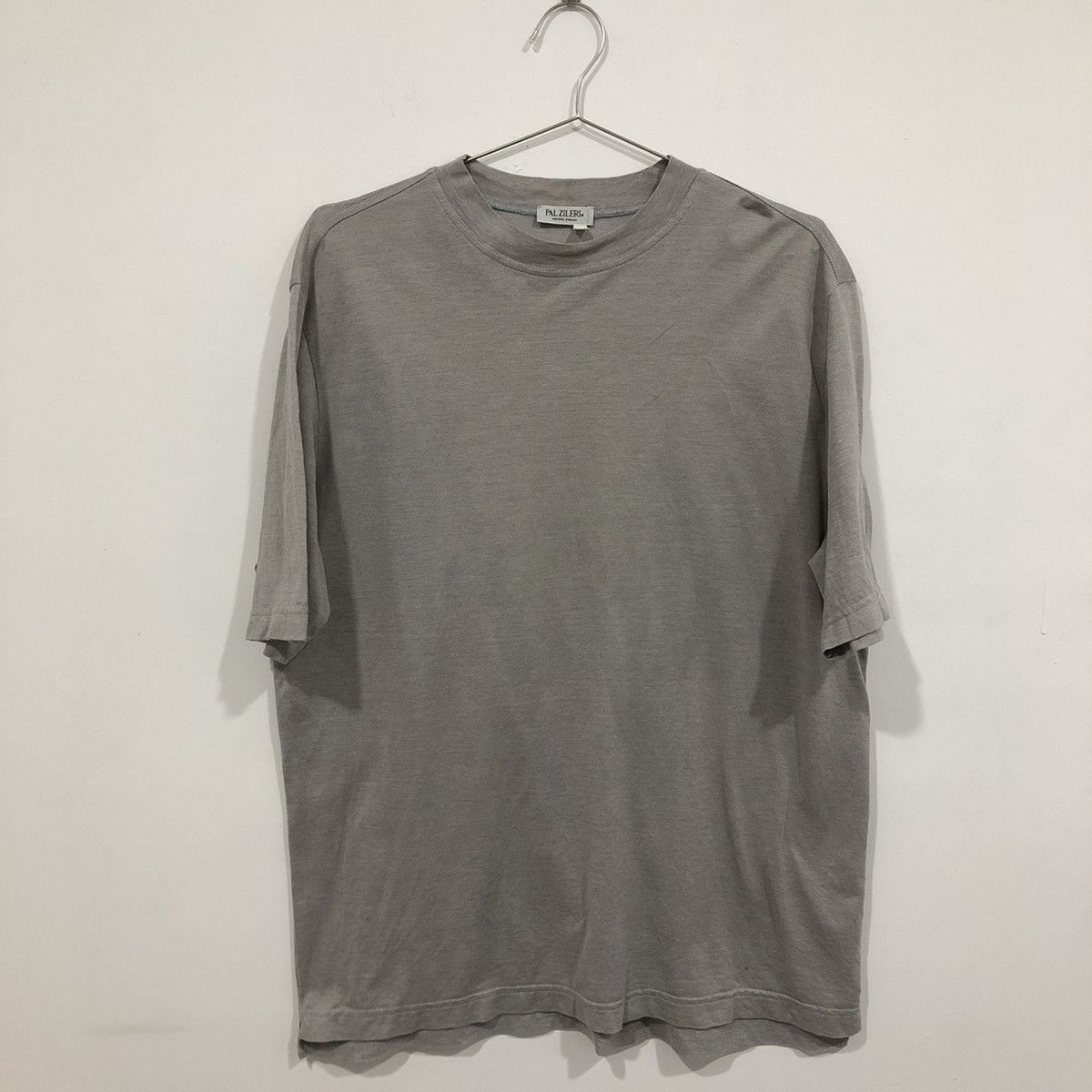 Pal Zileri Plain Grey Tee Made in Italy Size US XL / EU 56 / 4 - 1 Thumbnail