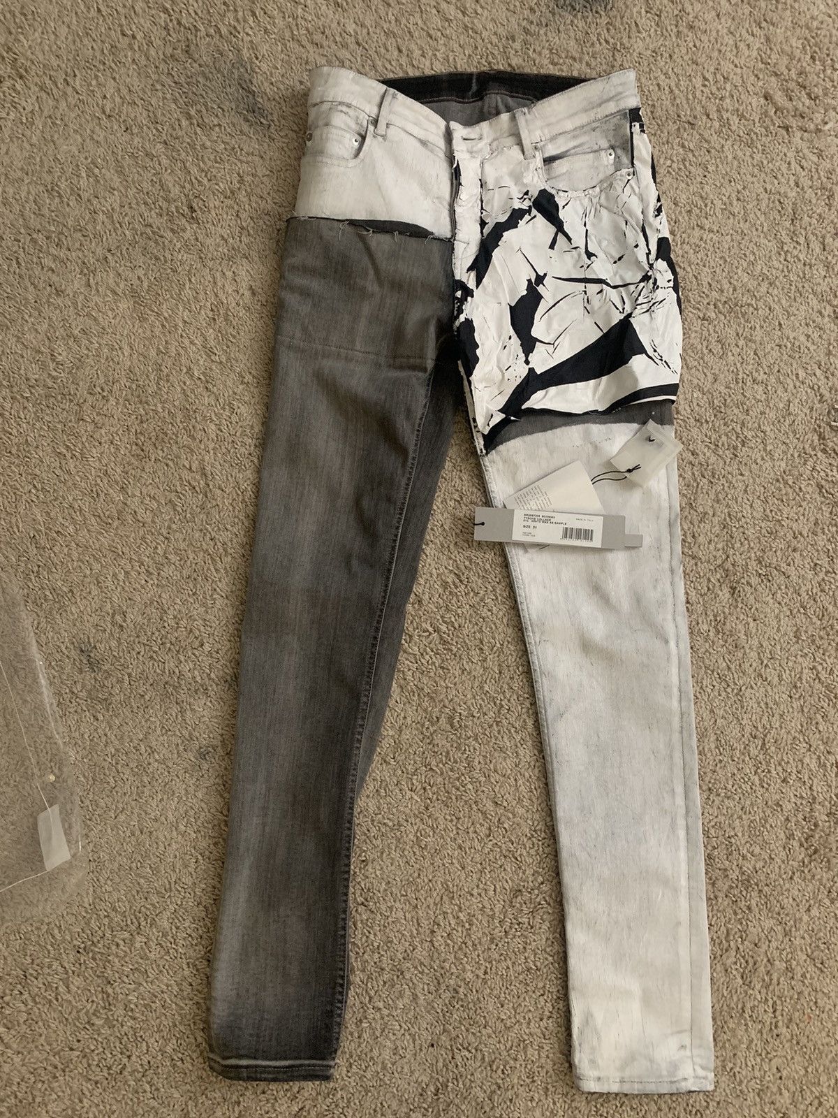 Rick Owens Rick Owens Tyrone Cut Collage Denim 31 | Grailed