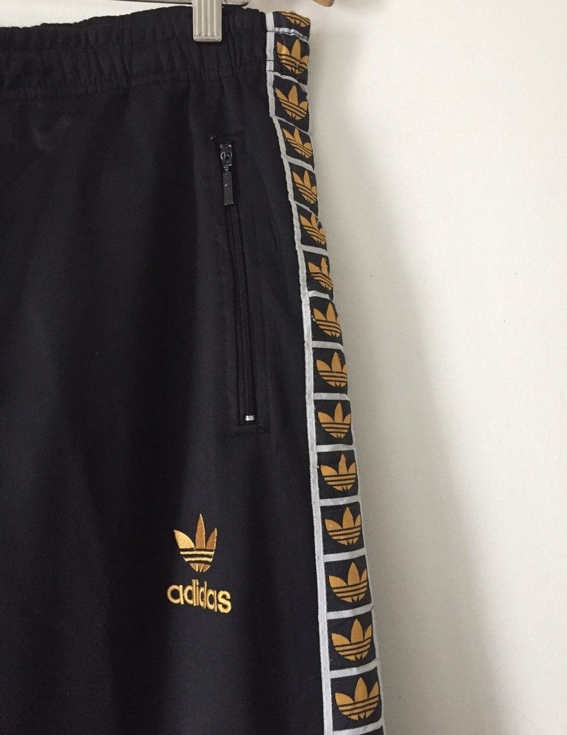 Adidas Vintage 80s Tracksuit Striped Line Logo Rare Size US 33 - 5 Thumbnail