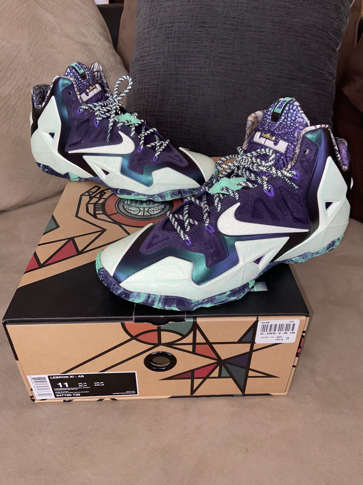 Nike LeBron 11 NOLA Gumbo League Gator King Men's - 647780-735 - US