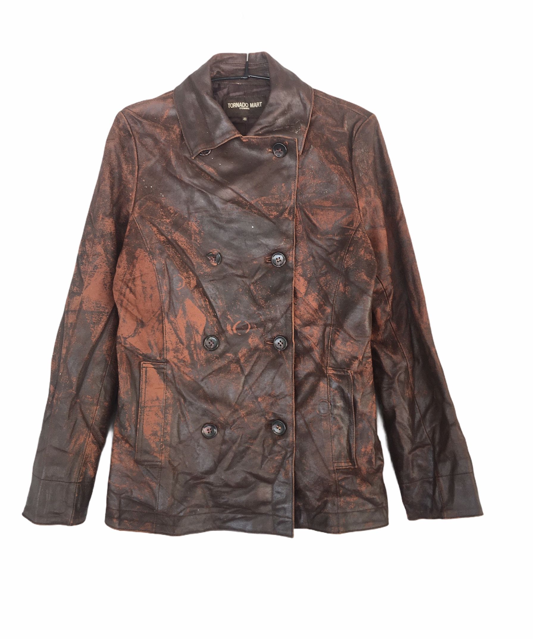 Tornado Mart Vintage distressed leather jacket Size US XXS / EU 40 - 1 Thumbnail