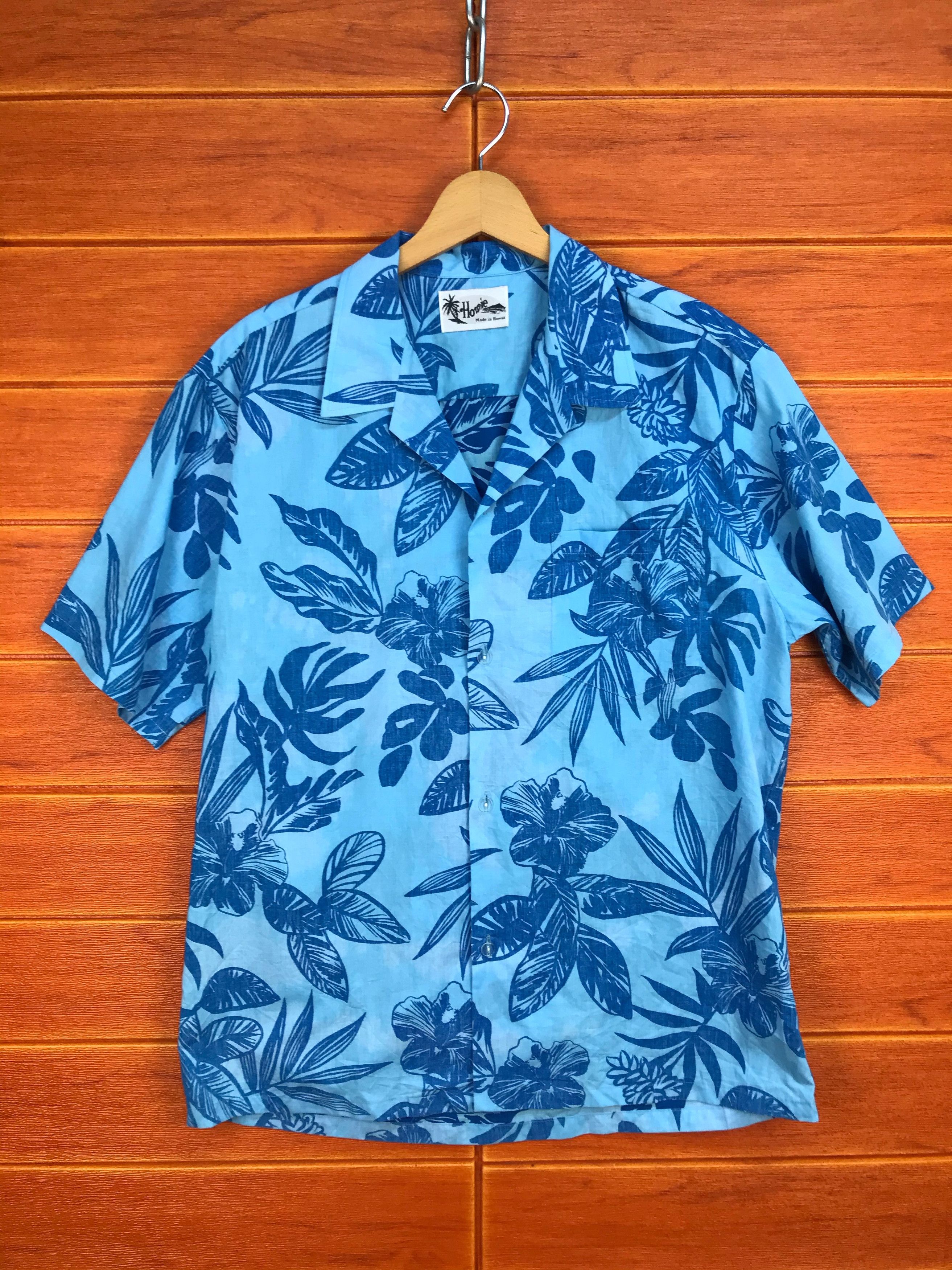 Vintage Vintage 60s 70s Hibiscus Reverse Print Hawaiian Shirt Size US L / EU 52-54 / 3 - 1 Thumbnail