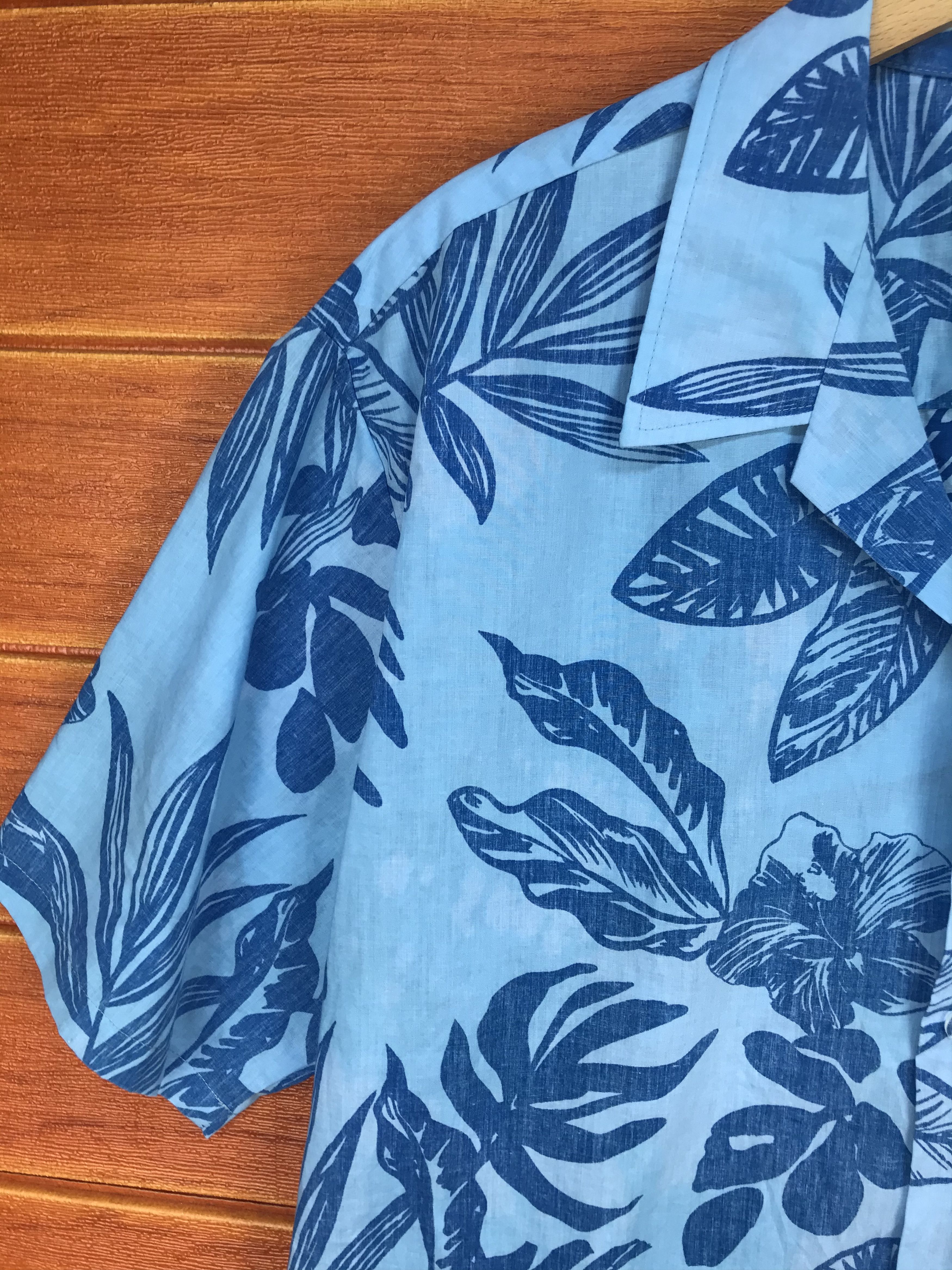 Vintage Vintage 60s 70s Hibiscus Reverse Print Hawaiian Shirt Size US L / EU 52-54 / 3 - 2 Thumbnail
