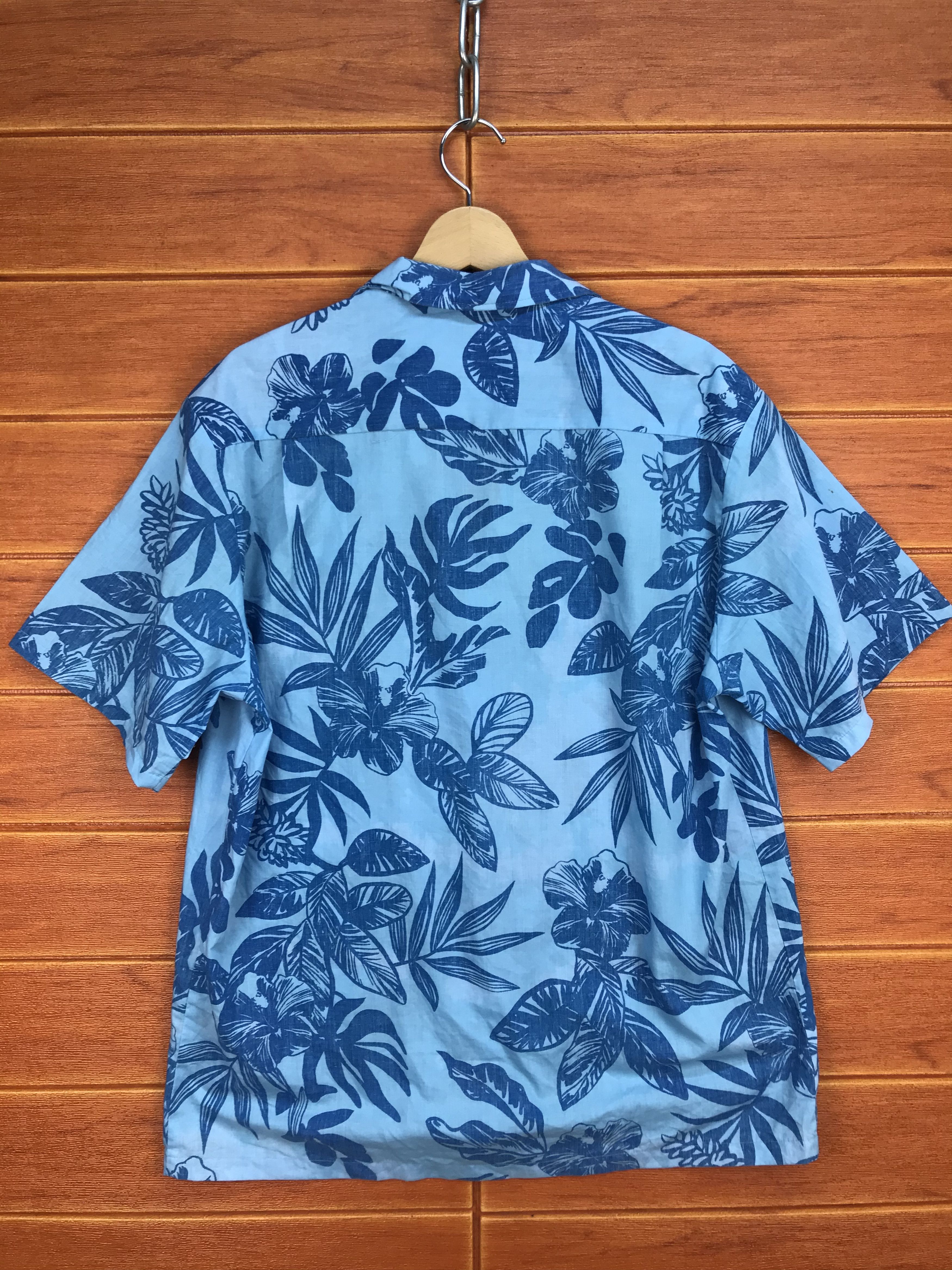 Vintage Vintage 60s 70s Hibiscus Reverse Print Hawaiian Shirt Size US L / EU 52-54 / 3 - 6 Thumbnail