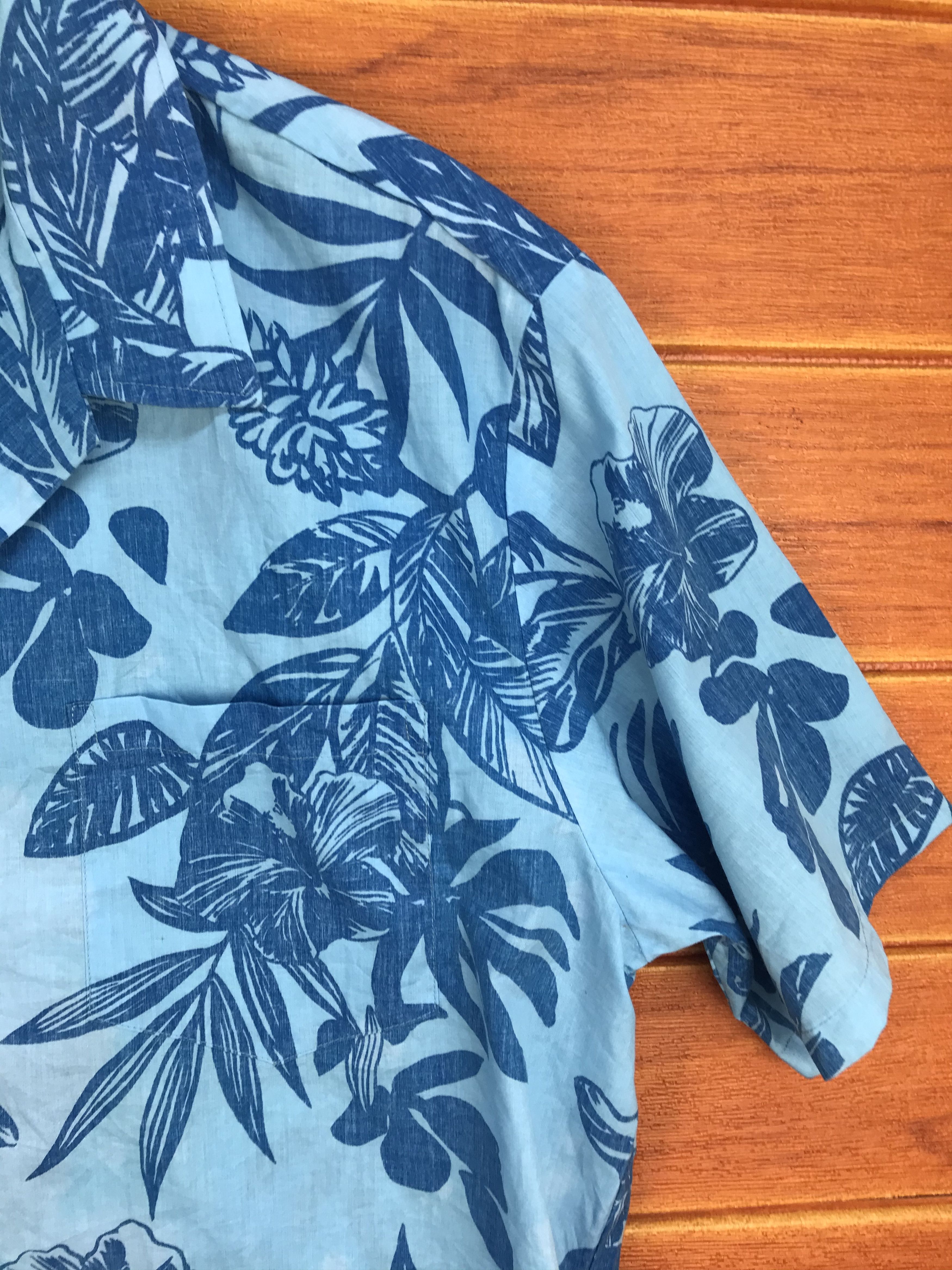 Vintage Vintage 60s 70s Hibiscus Reverse Print Hawaiian Shirt Size US L / EU 52-54 / 3 - 3 Thumbnail