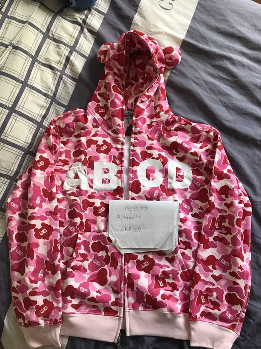 Japanese Brand Jose Wong ABCD Pink Hoodie | Grailed