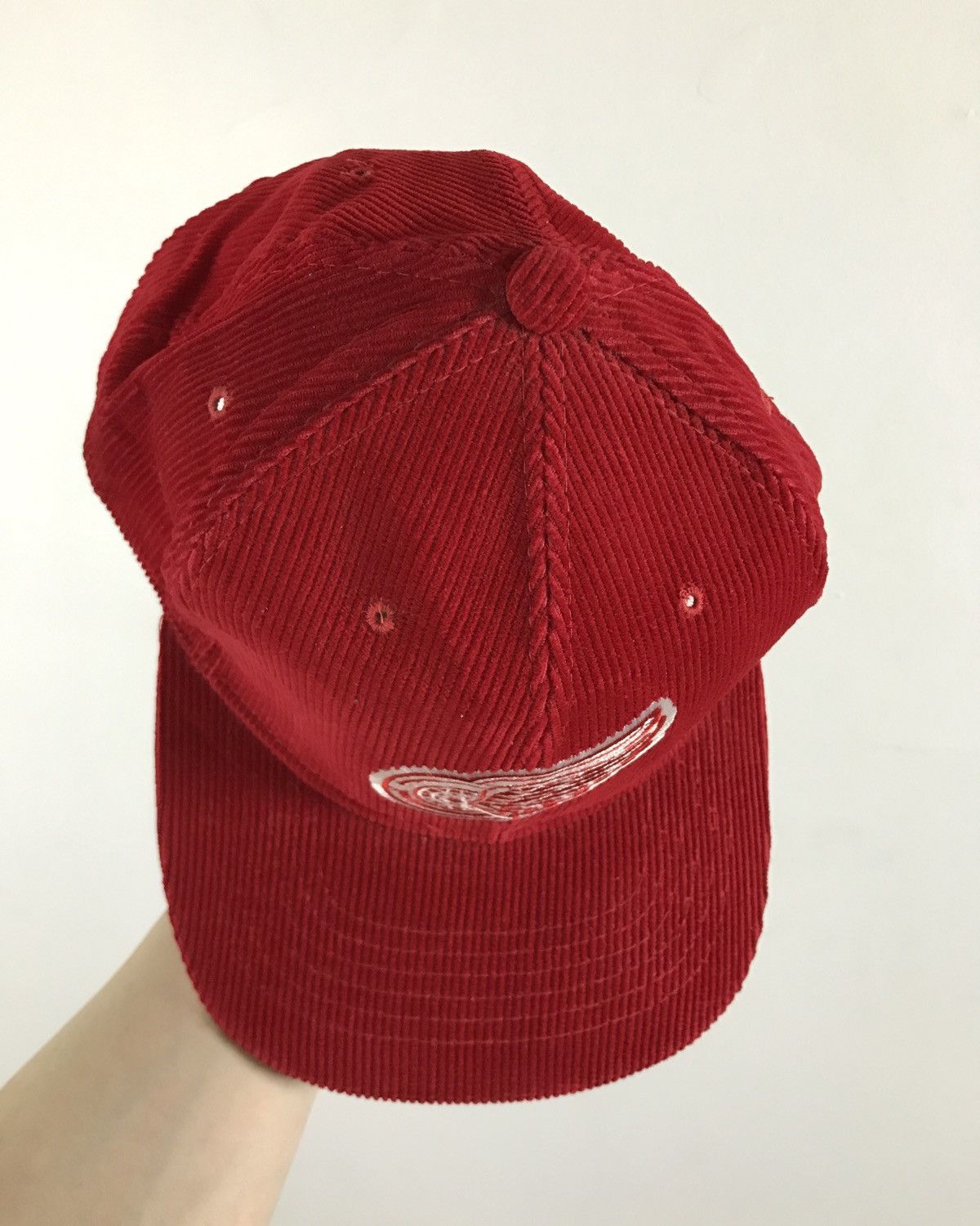 NHL Vintage 80’s Detroit Red Wings corduroy snapback hat Size ONE SIZE - 4 Thumbnail