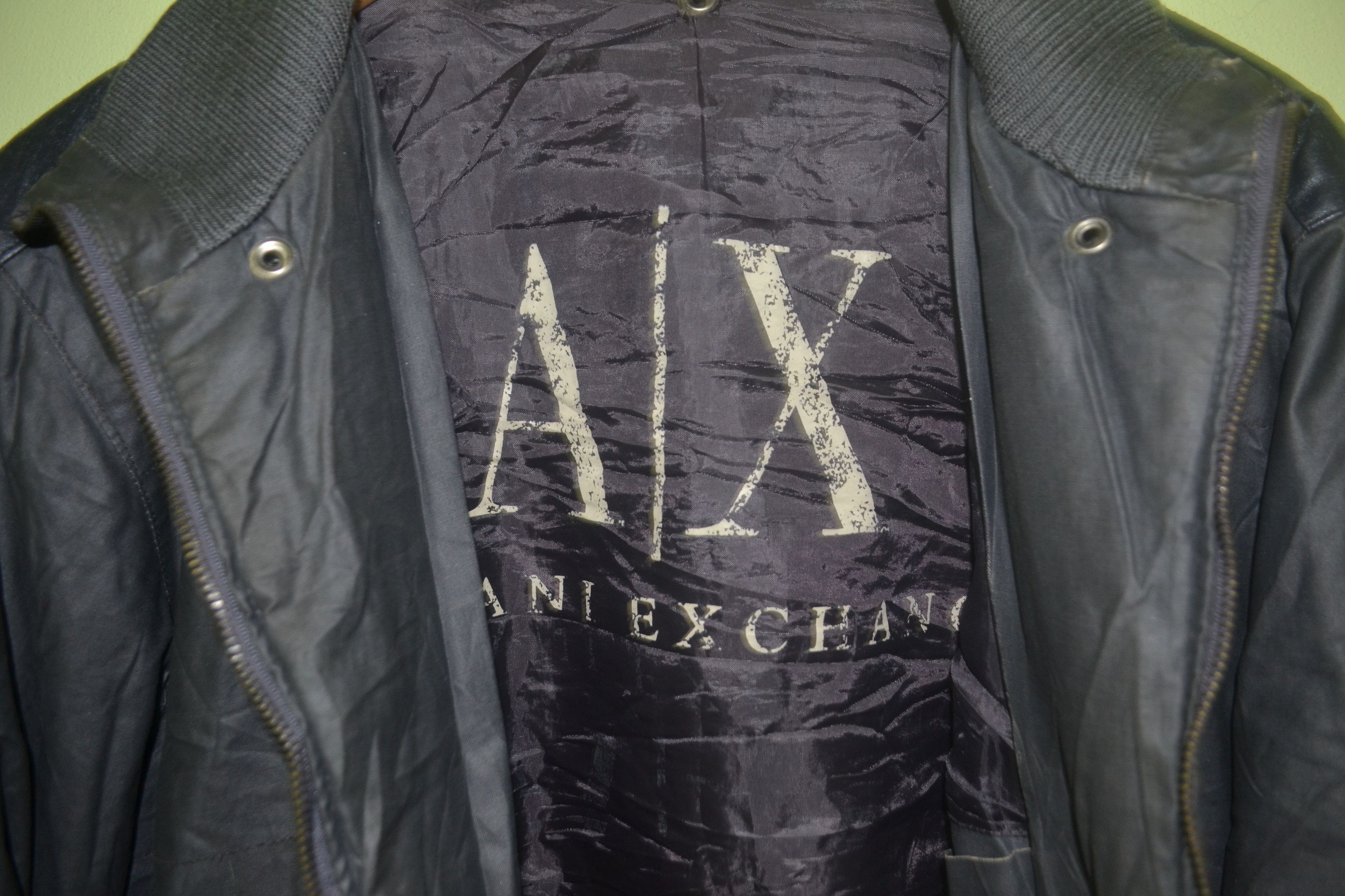 Armani Exchange ARMANY EXCHANGE LEATHER JACKET RARE Size US M / EU 48-50 / 2 - 2 Thumbnail