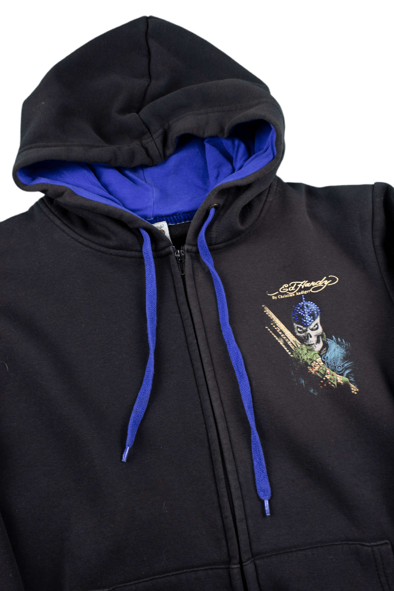 Christian Audigier Ed Hardy Zip Hoodie drip Size US XL / EU 56 / 4 - 2 Thumbnail