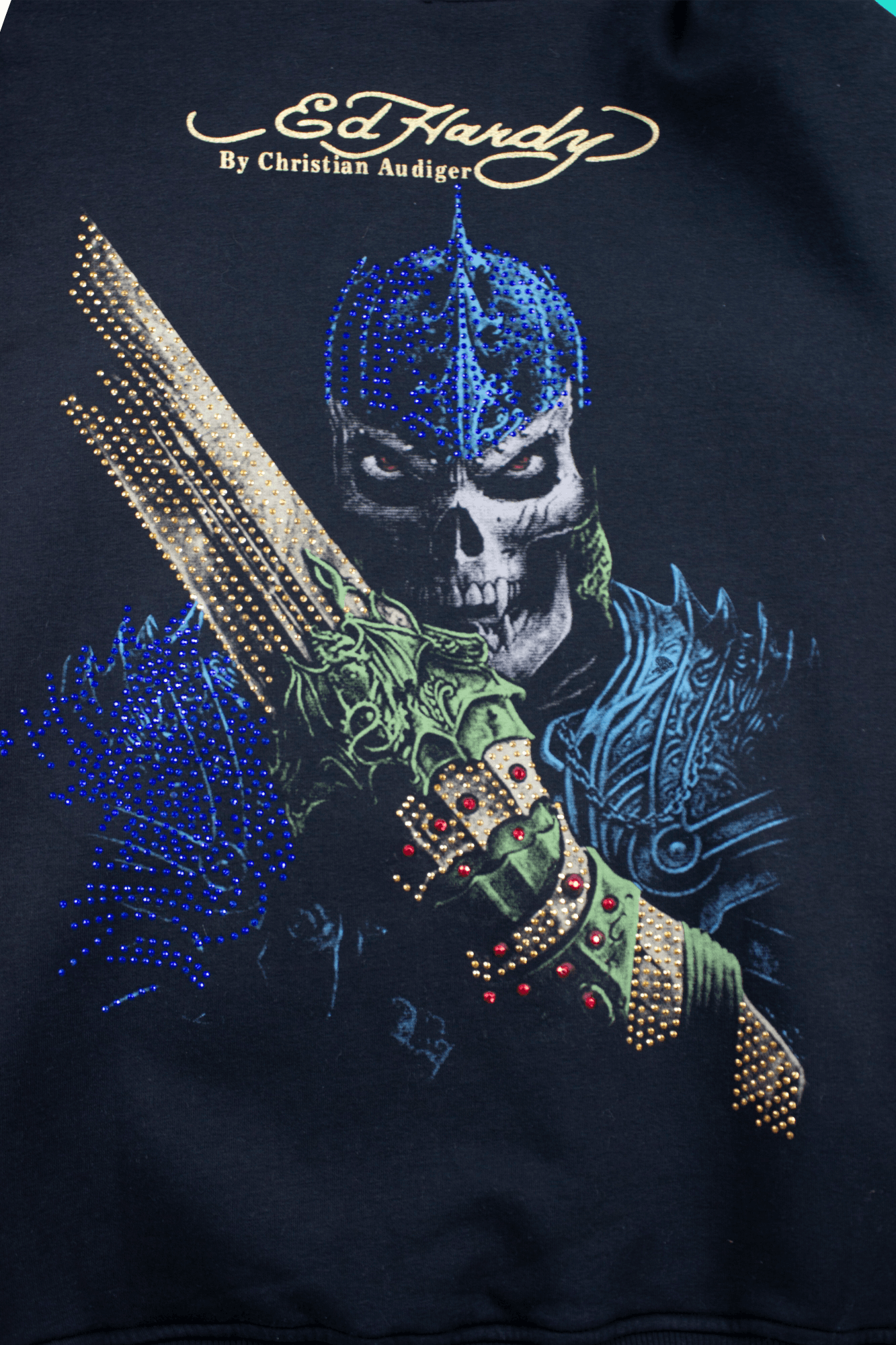 Christian Audigier Ed Hardy Zip Hoodie drip Size US XL / EU 56 / 4 - 4 Thumbnail