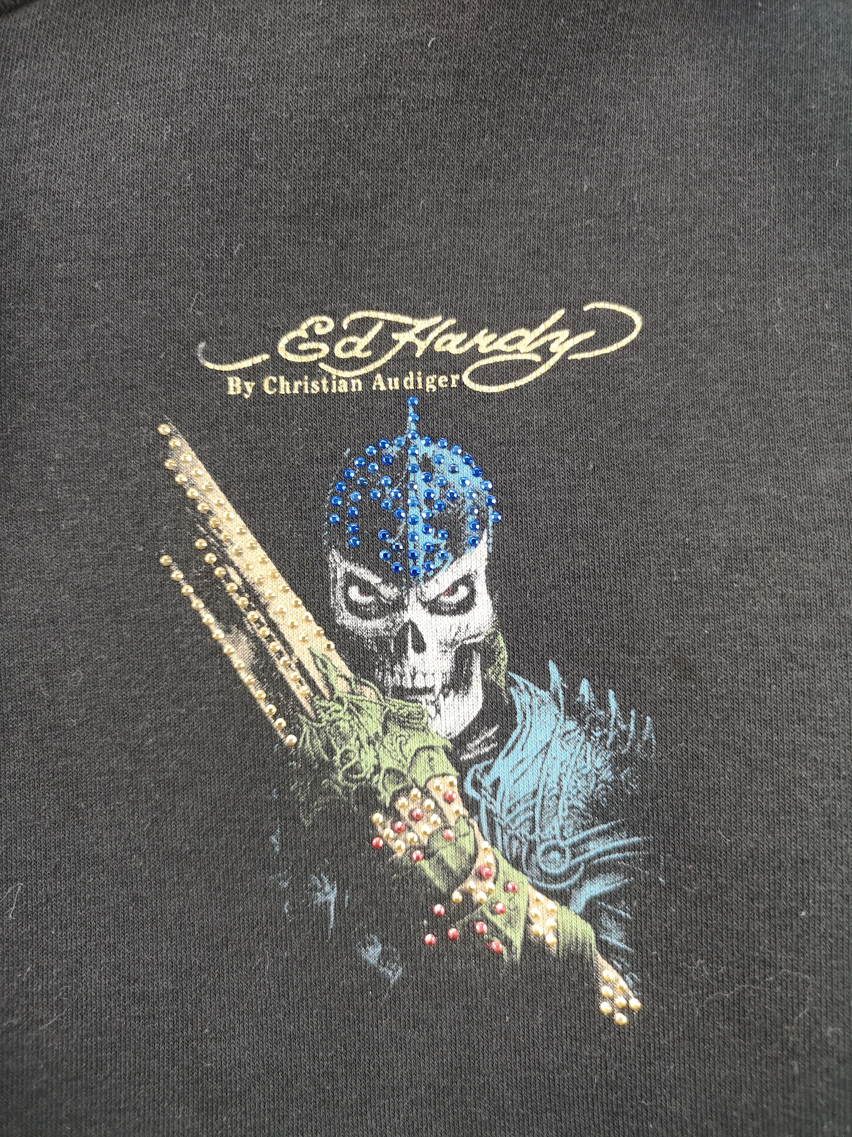 Christian Audigier Ed Hardy Zip Hoodie drip Size US XL / EU 56 / 4 - 5 Thumbnail