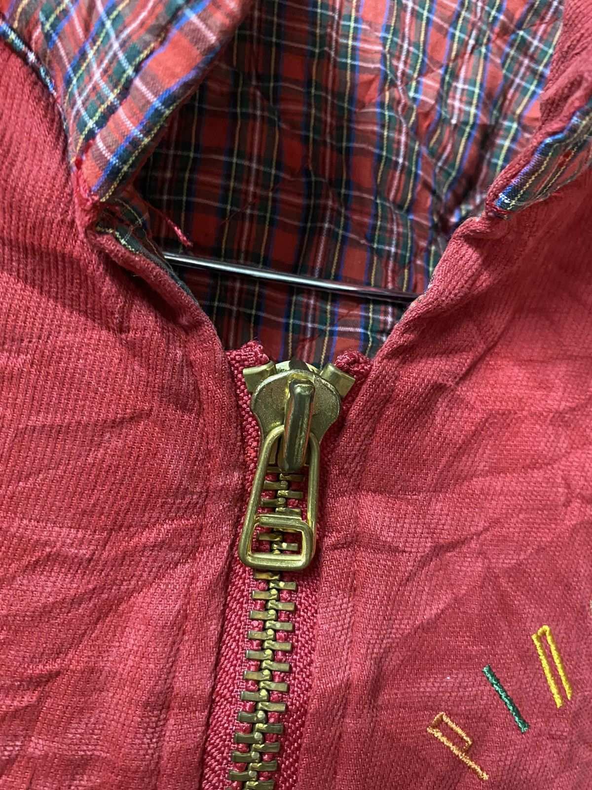 Pink House Vintage PINK HOUSE Red Bomber Zipper Jacket Size US S / EU 44-46 / 1 - 6 Thumbnail