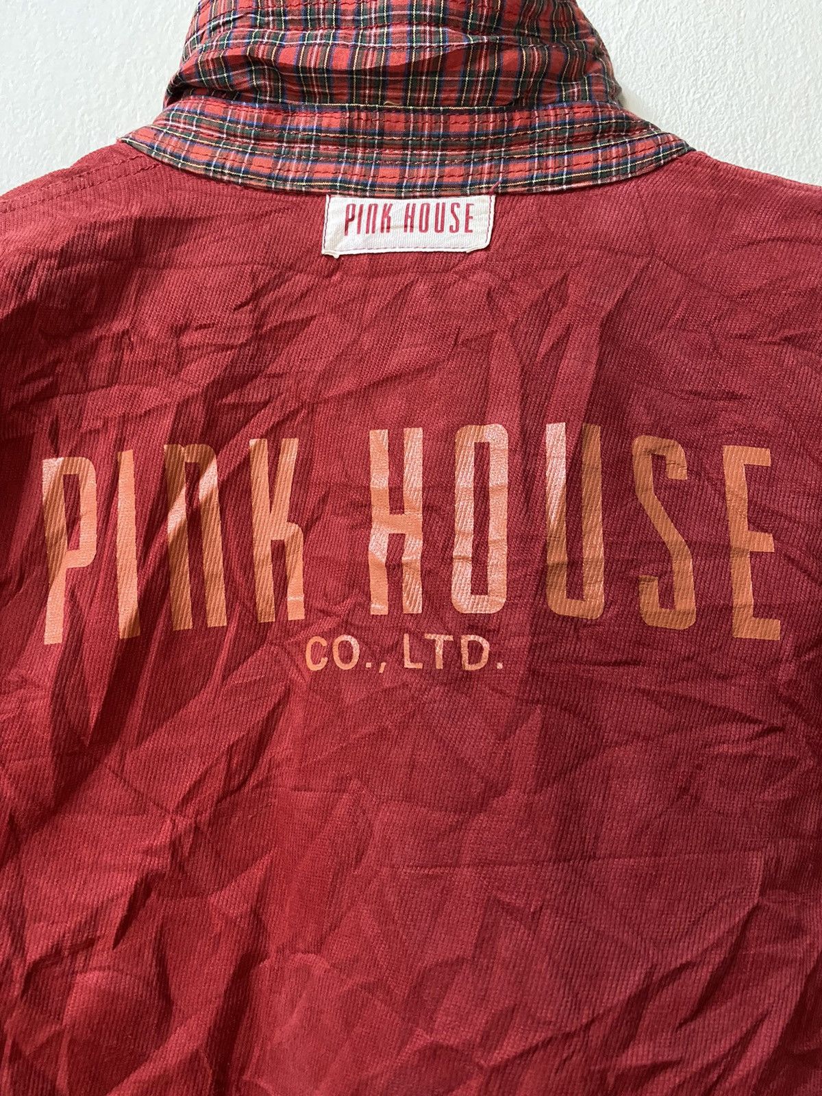 Pink House Vintage PINK HOUSE Red Bomber Zipper Jacket Size US S / EU 44-46 / 1 - 8 Thumbnail