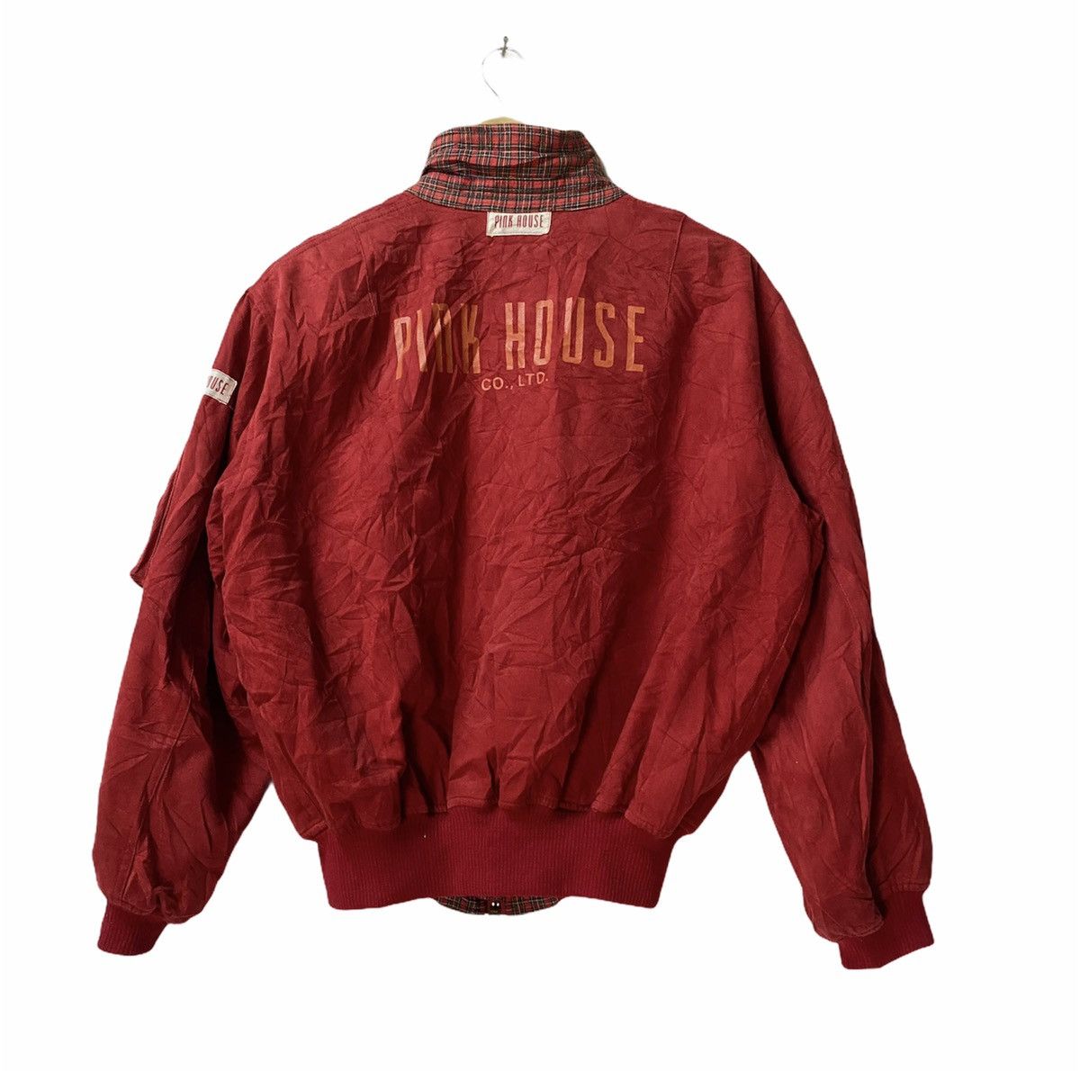 Pink House Vintage PINK HOUSE Red Bomber Zipper Jacket Size US S / EU 44-46 / 1 - 2 Thumbnail