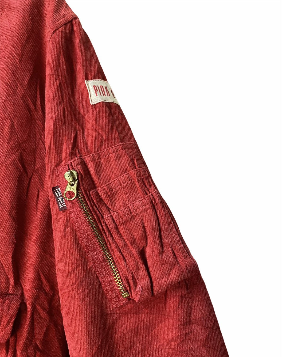 Pink House Vintage PINK HOUSE Red Bomber Zipper Jacket Size US S / EU 44-46 / 1 - 5 Thumbnail