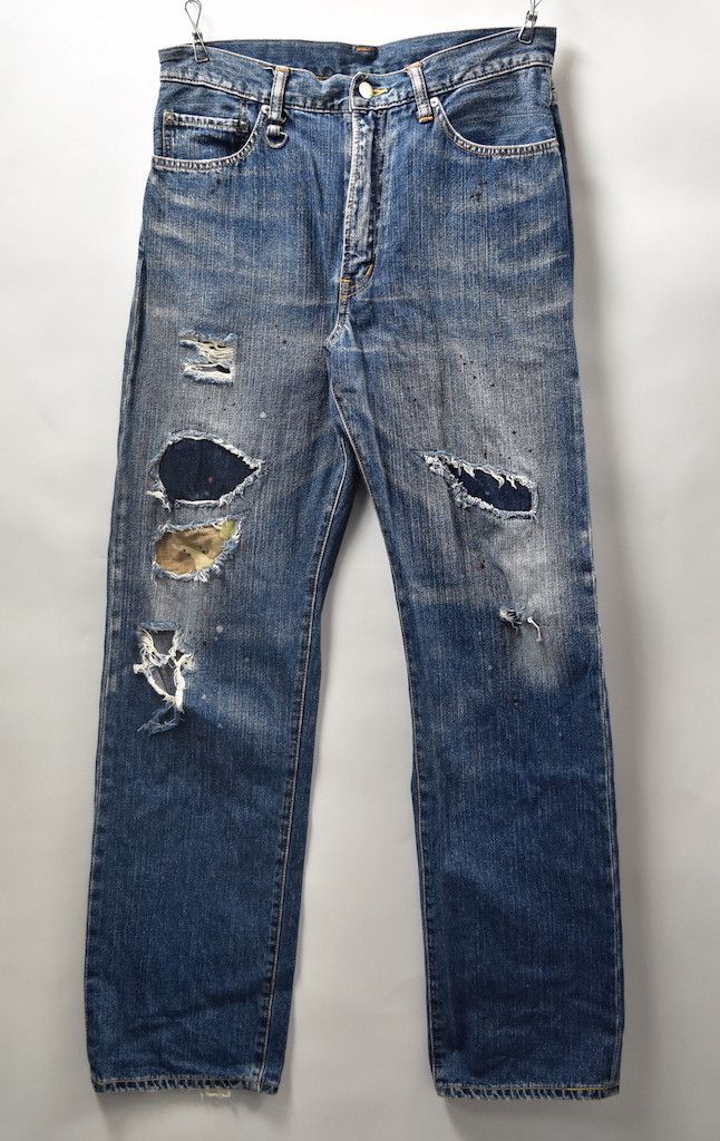 Sophnet. SOPHNET. / Damaged Jeans / 9543 - 1015 71.7 Size US 31 - 1 Thumbnail