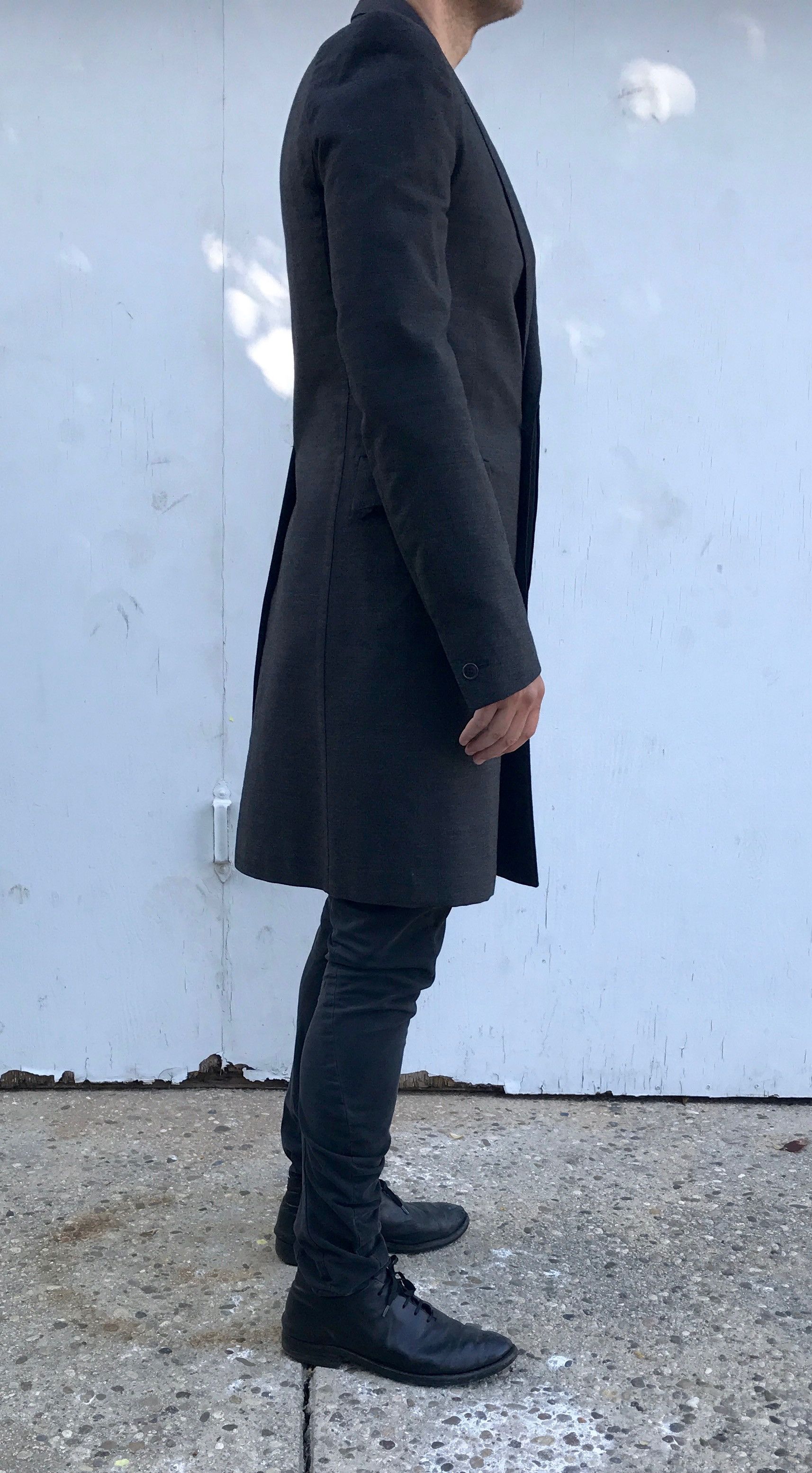 Carol Christian Poell CCP gray coat GM/2319 TEER/S Size 48L - 2 Thumbnail