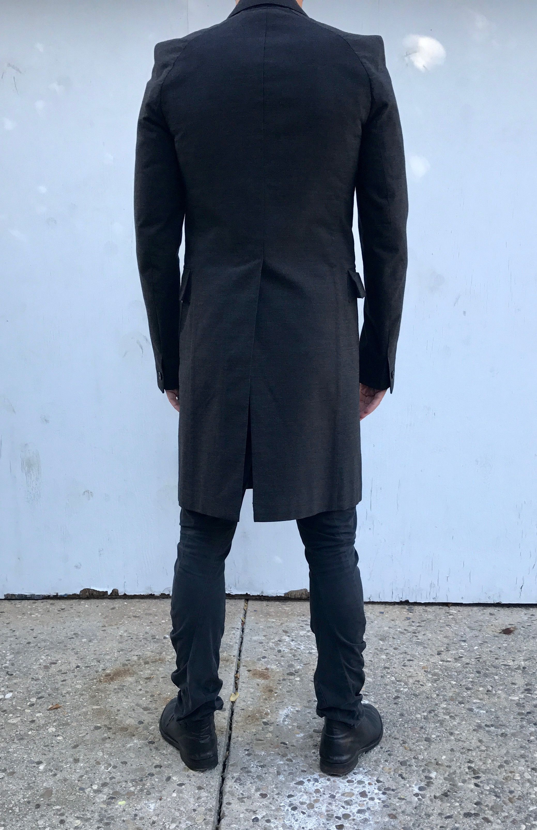 Carol Christian Poell CCP gray coat GM/2319 TEER/S Size 48L - 3 Thumbnail