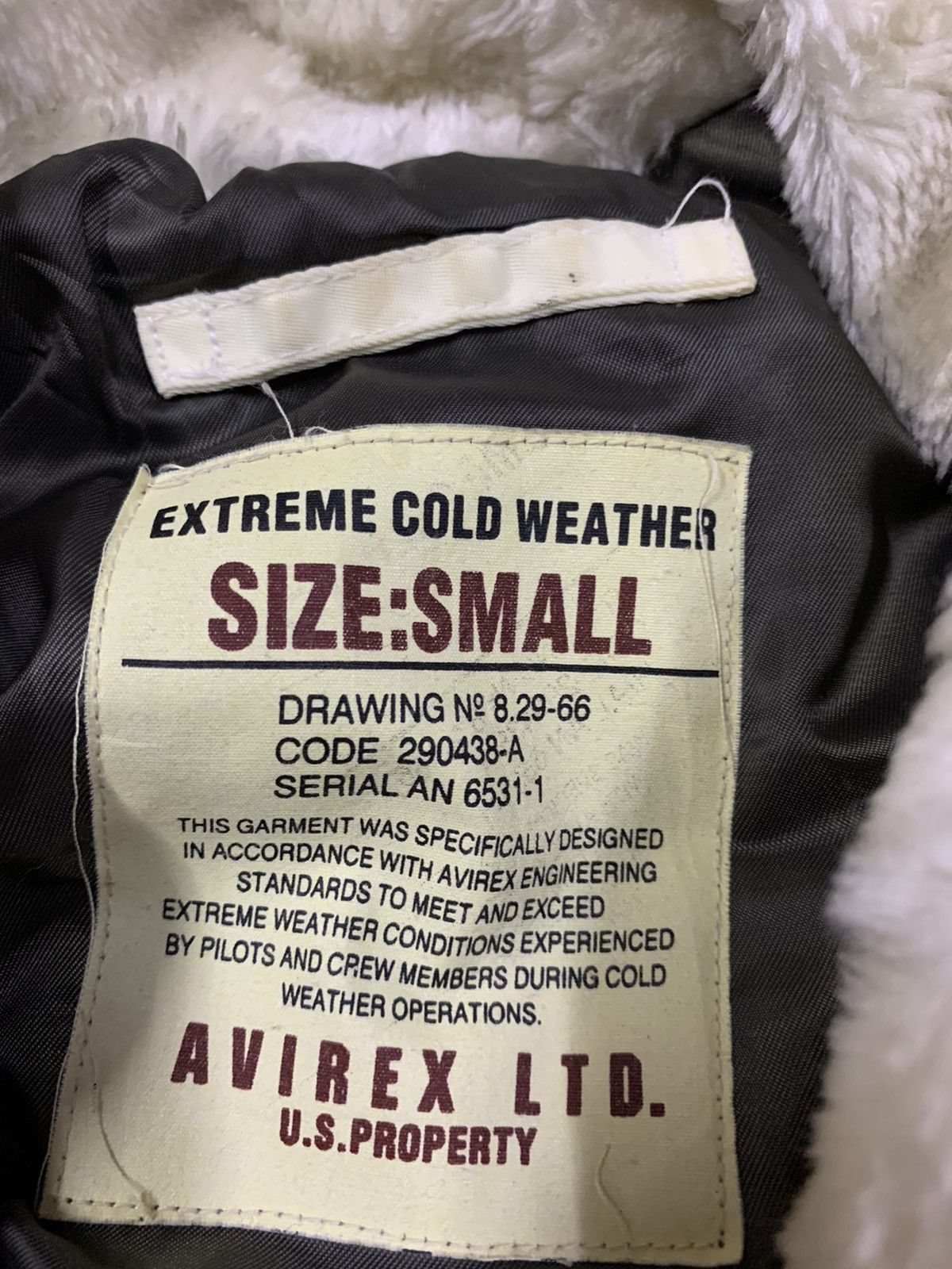 Avirex 🔥AVIREX FUR SHEARLING USAF JACKETS Size US S / EU 44-46 / 1 - 9 Thumbnail