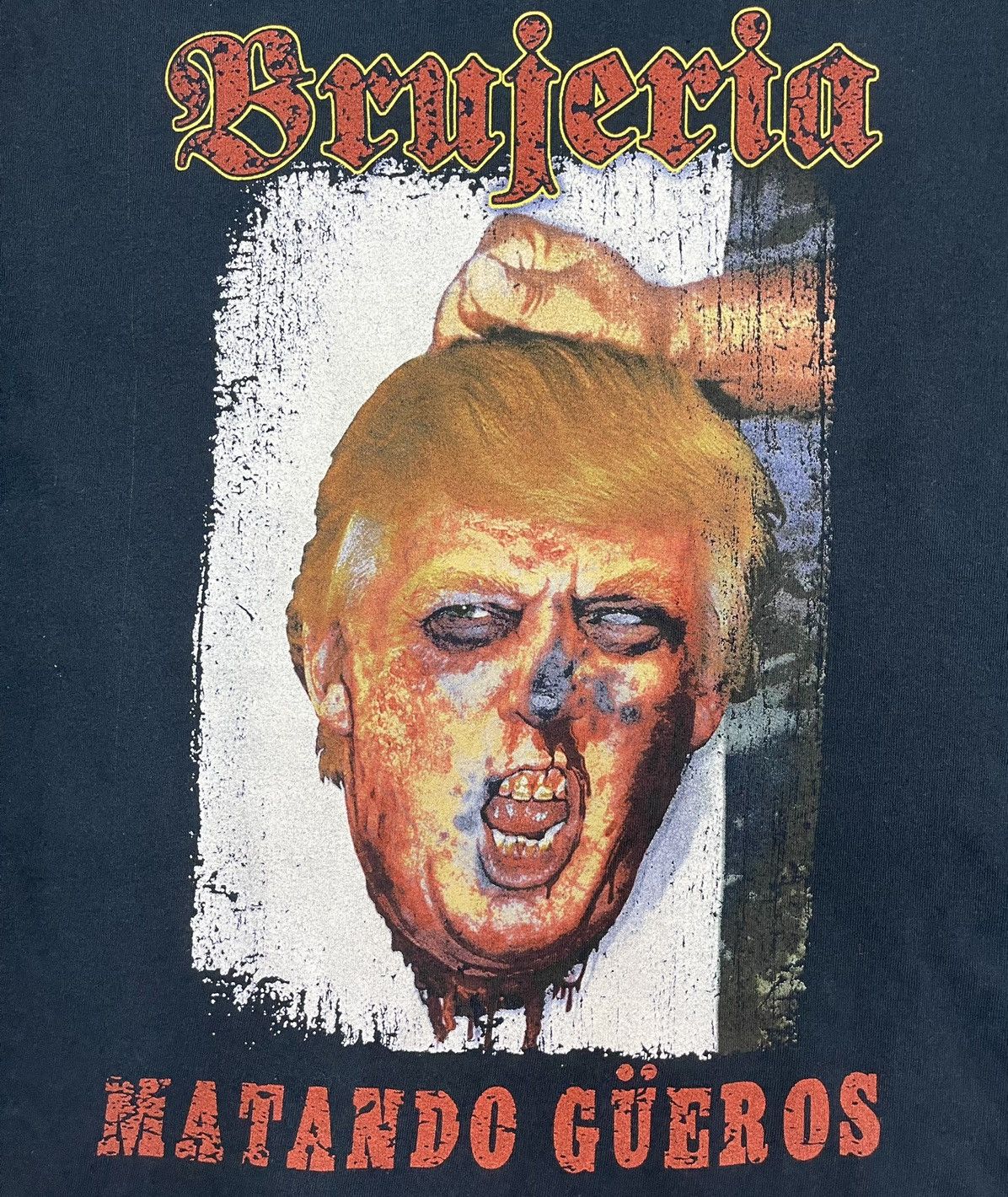 Band Tees × Donald Trump × Vintage DONALD TRUMP BRUJERIA HEAVYMETAL BAND TEES Size US L / EU 52-54 / 3 - 5 Thumbnail